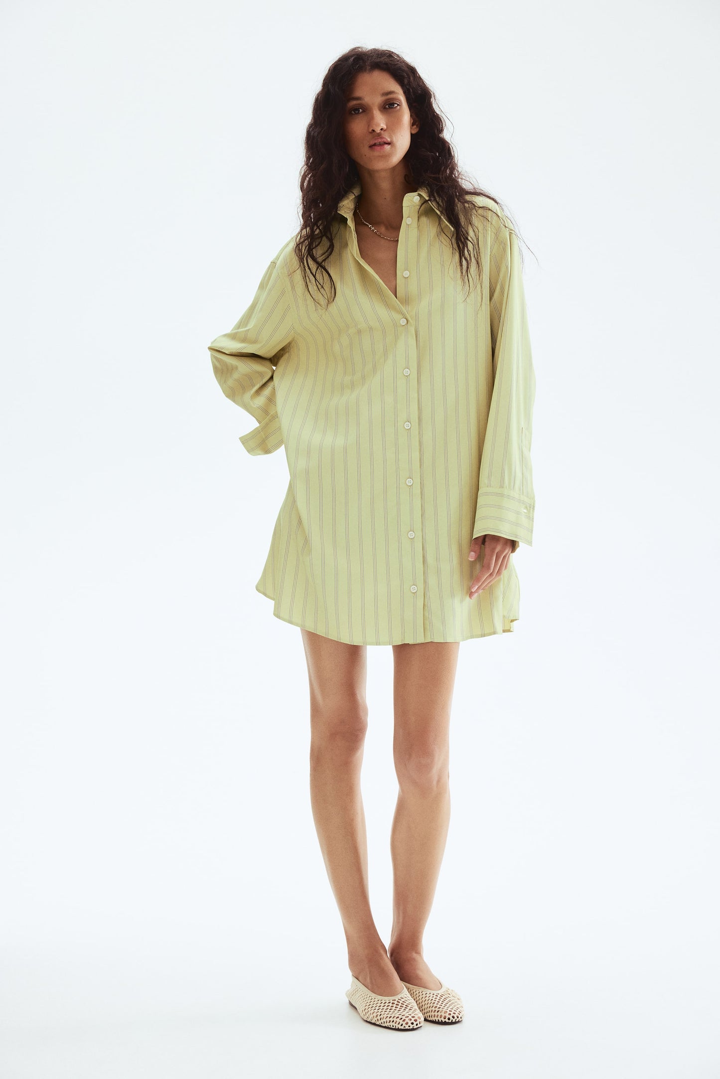 A-line shirt dress