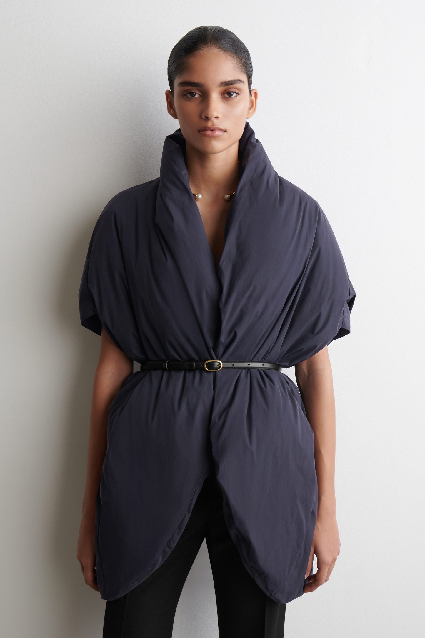Oversized Sculpted Down Puffer Jacket