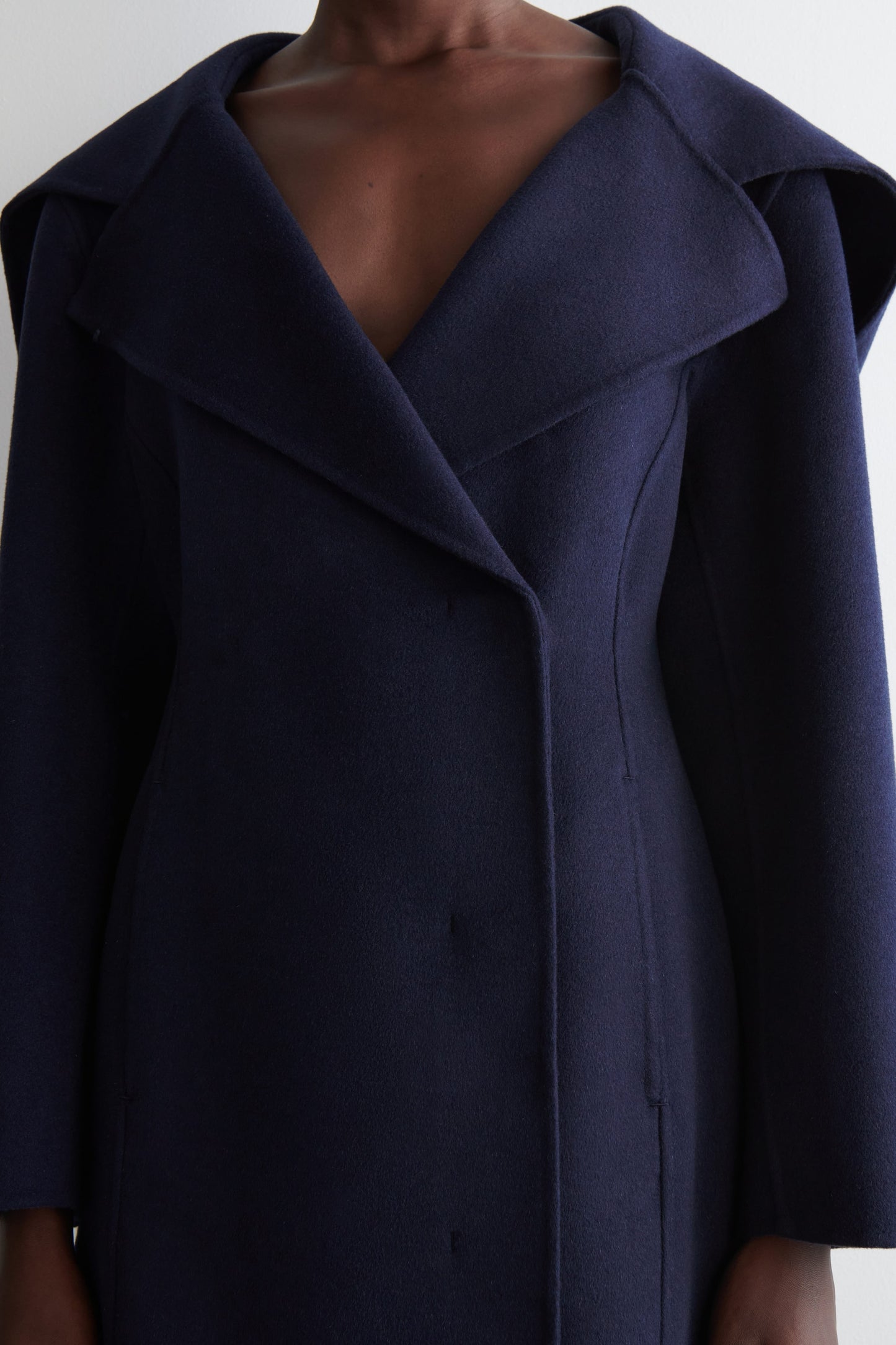 Sculpted Double-Faced Wool Coat