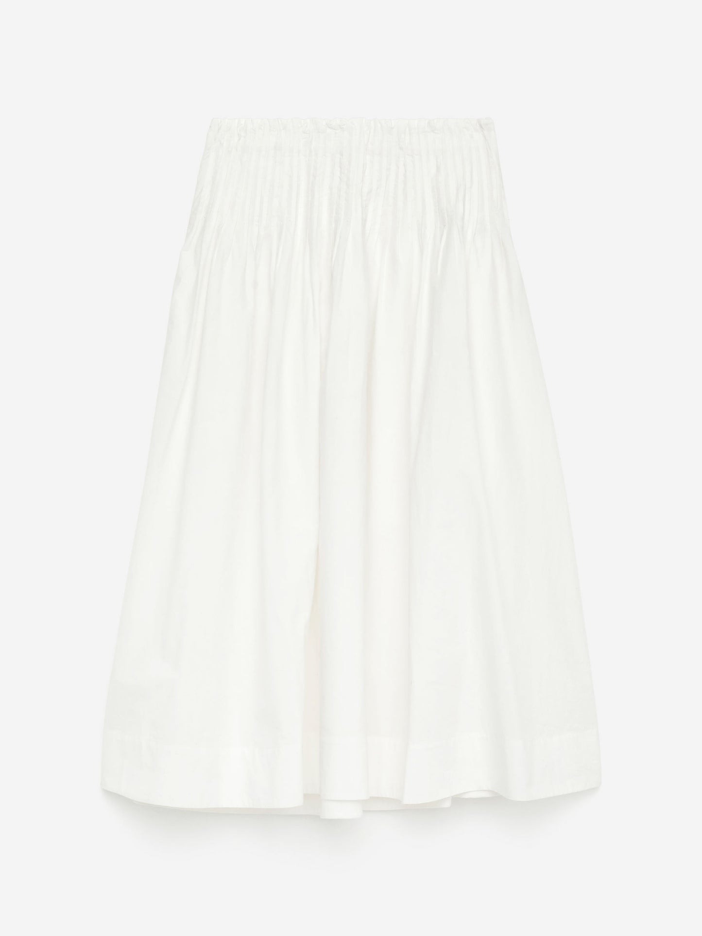 Pintuck Cotton Skirt