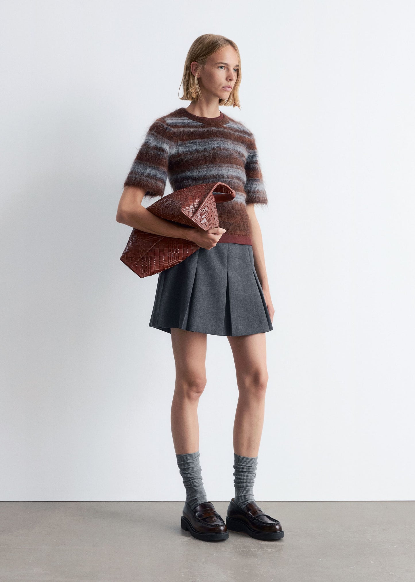 Brushed-Knit T-Shirt