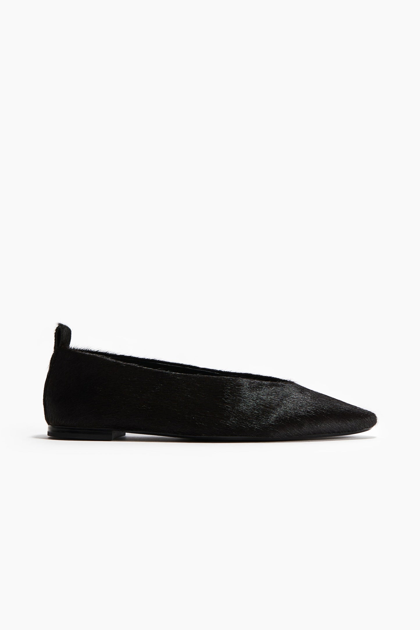 Leather ballet pumps