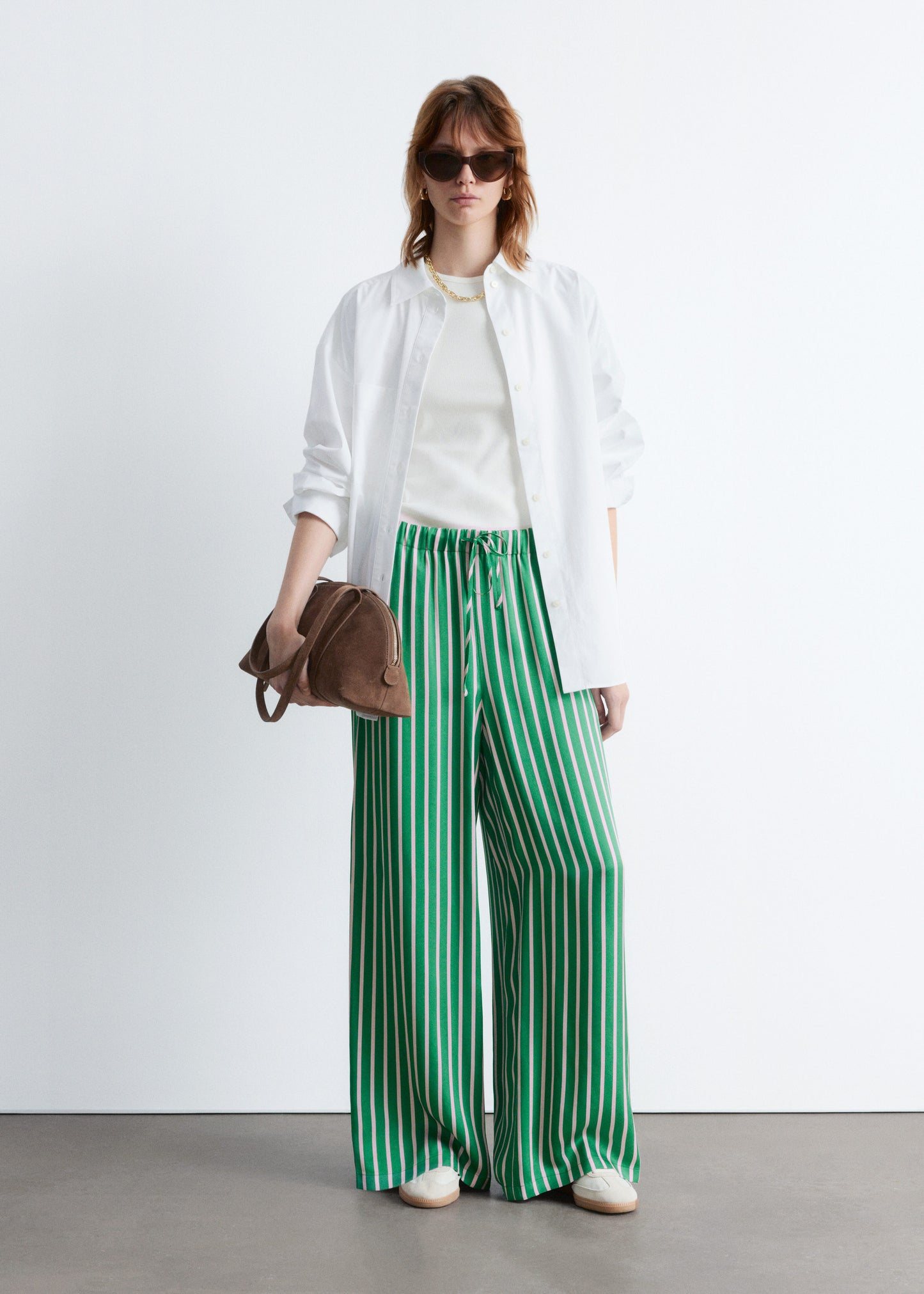 Drawstring Satin Trousers