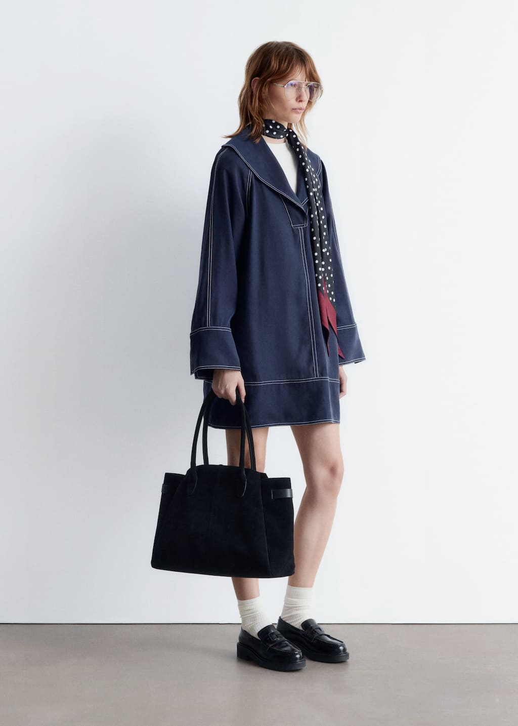Sailor-Collar Mini Dress