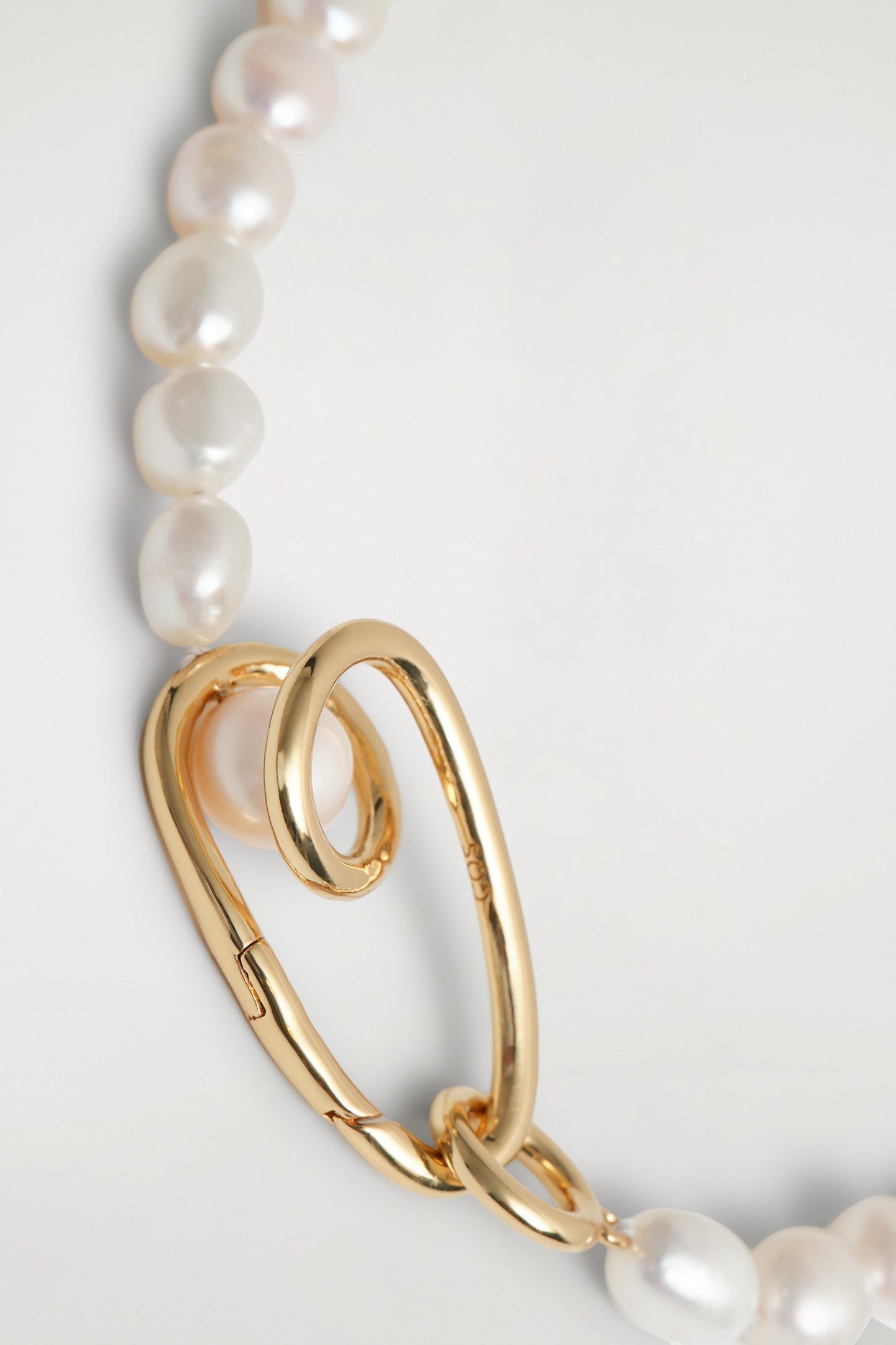 Coiled Freshwater Pearl Necklace