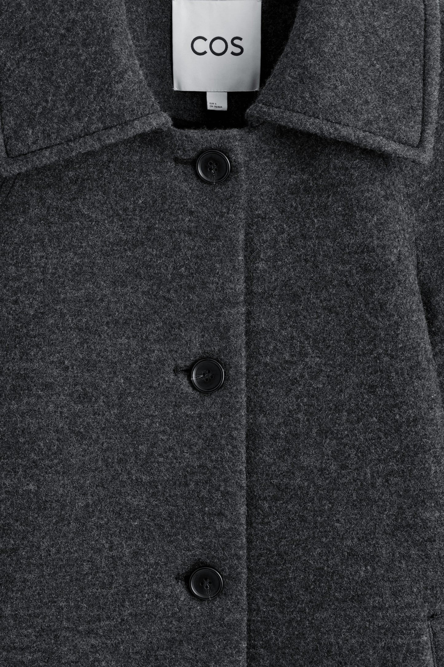 Sculpted Wool-Blend Coat