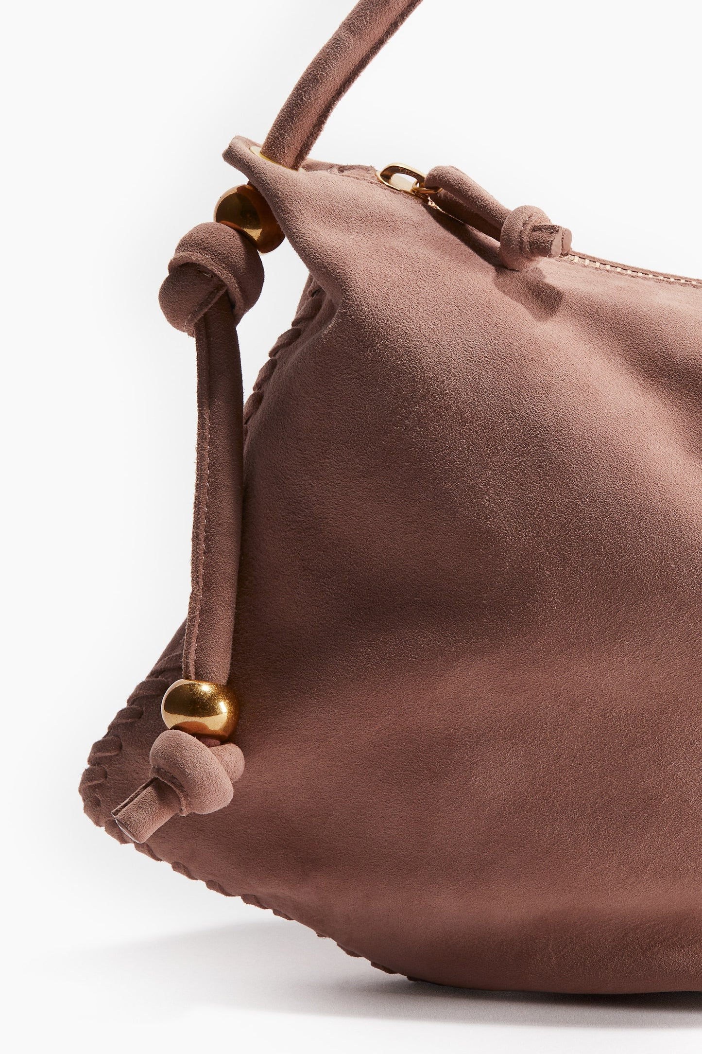 Suede shoulder bag