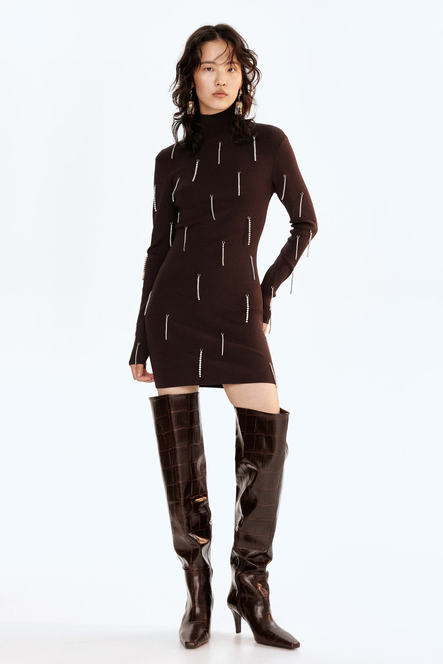 Rhinestone-embellished dress