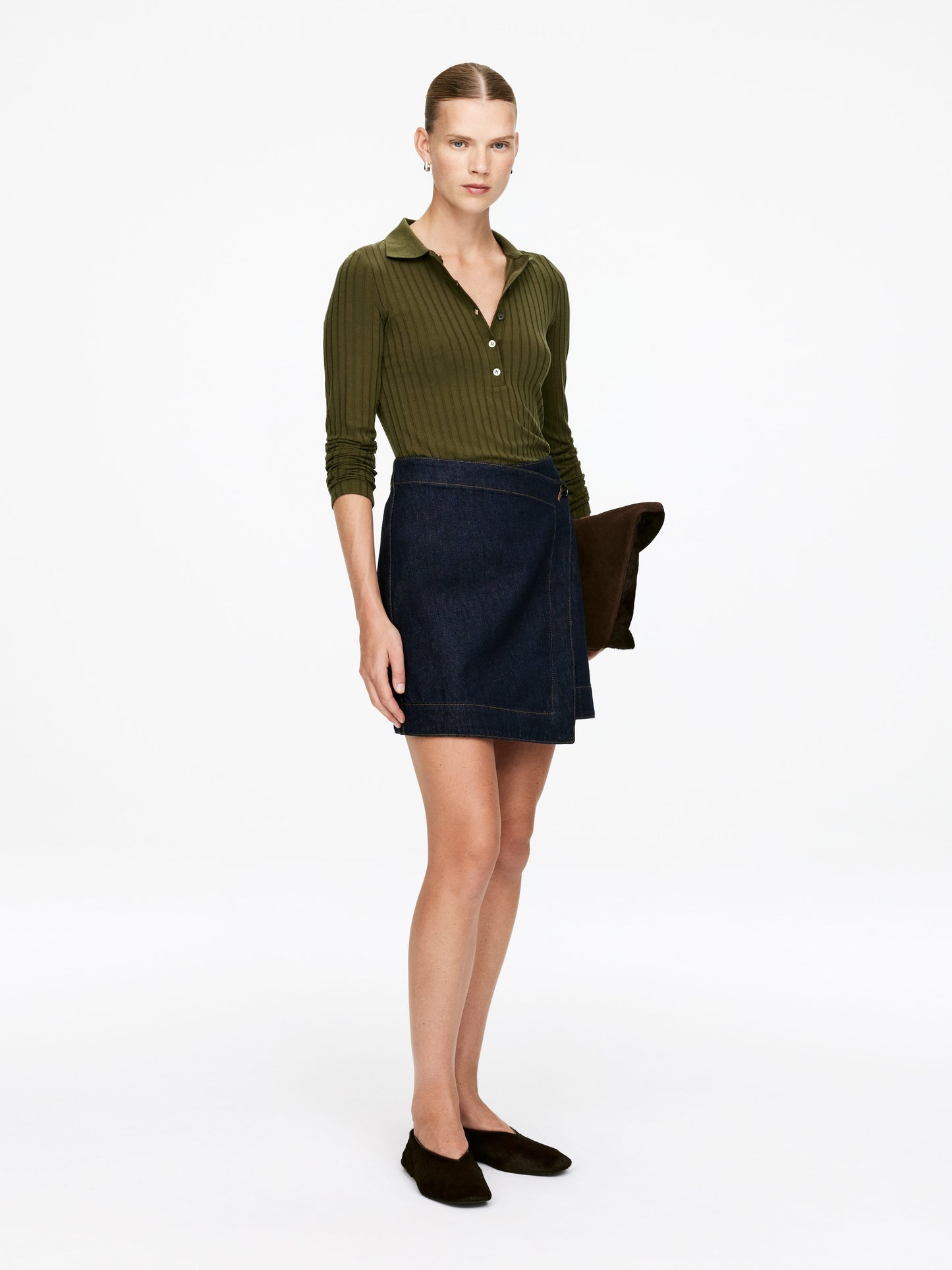 Wide-Rib Polo Shirt
