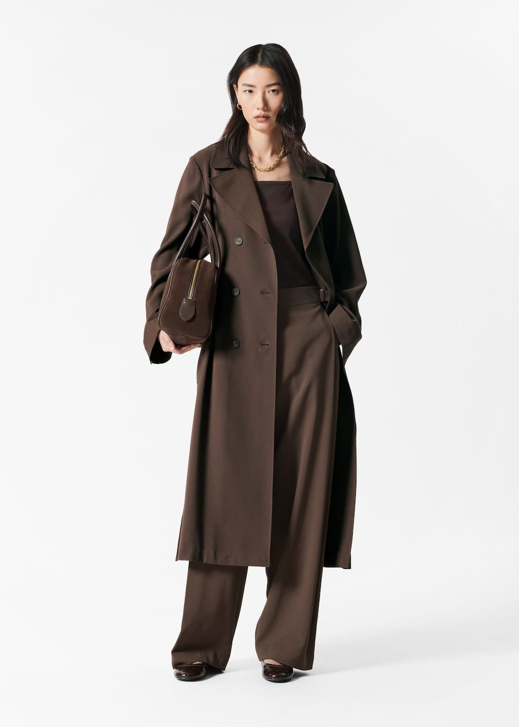 Double-Breasted Trench Coat