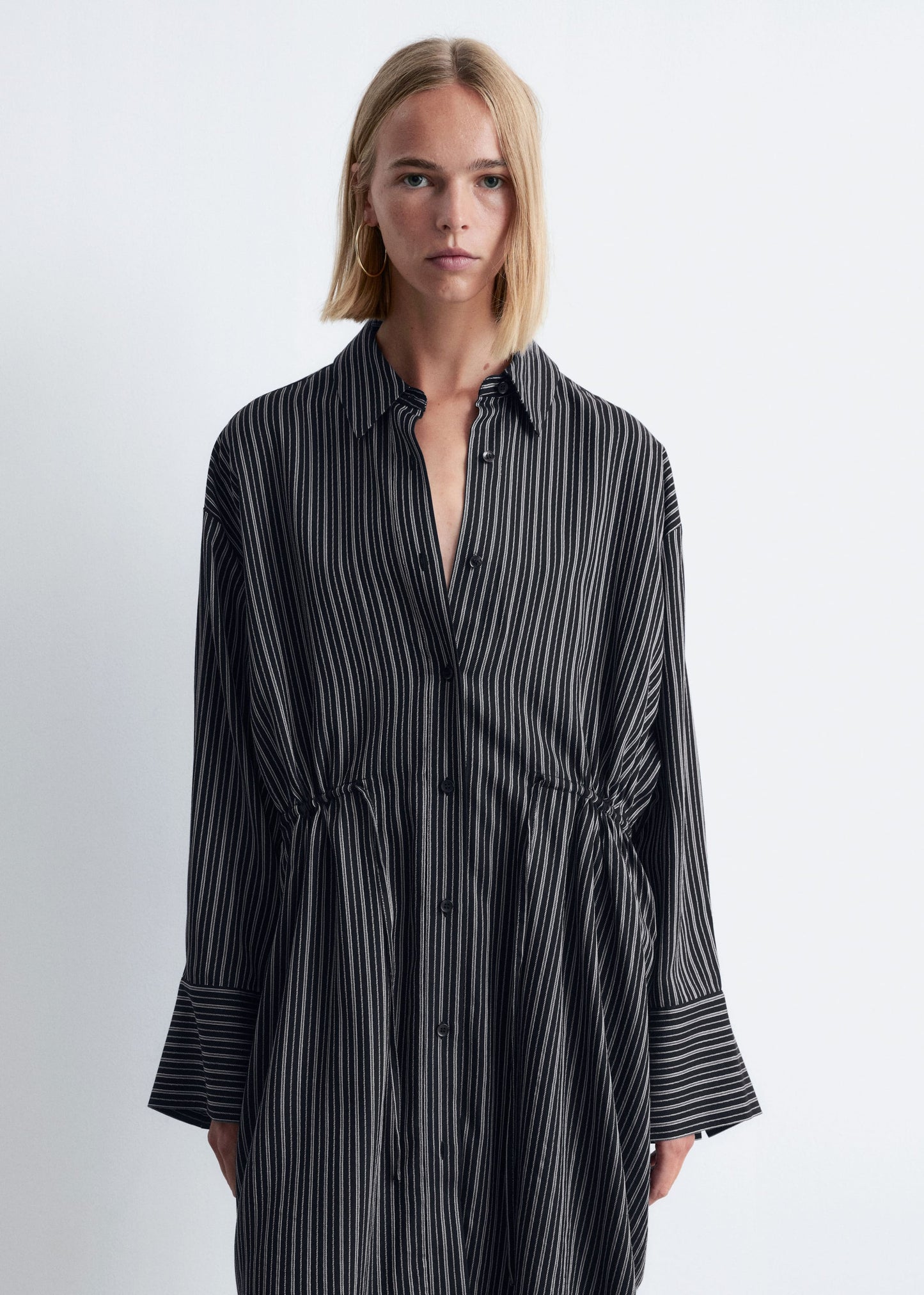 Oversized Mini Shirt Dress