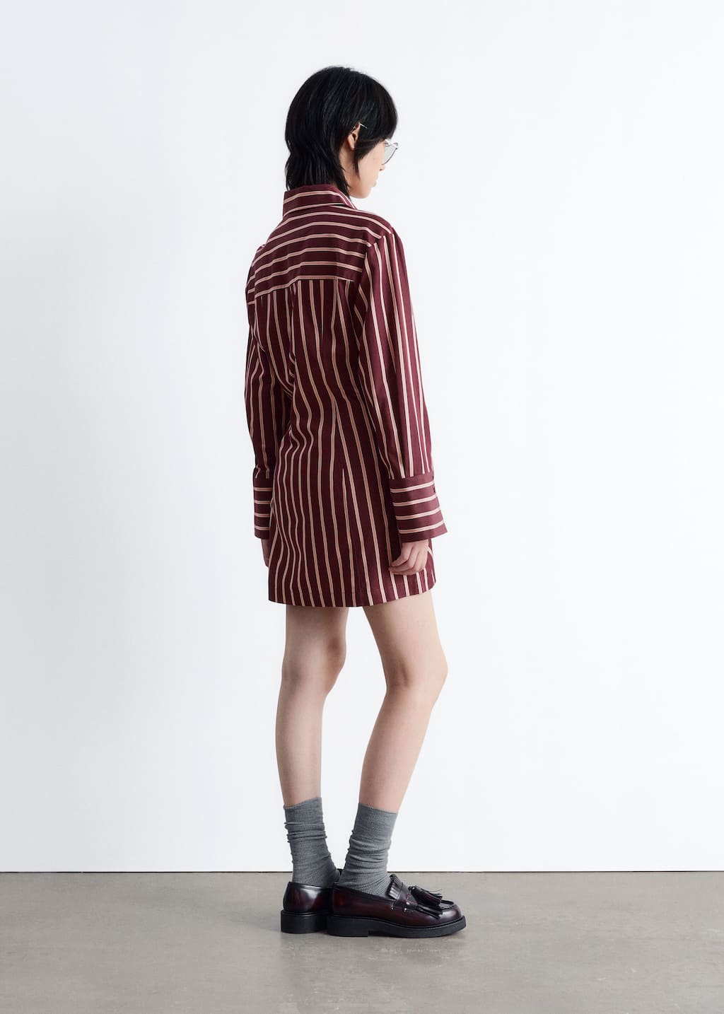 Wrap Shirt Mini Dress