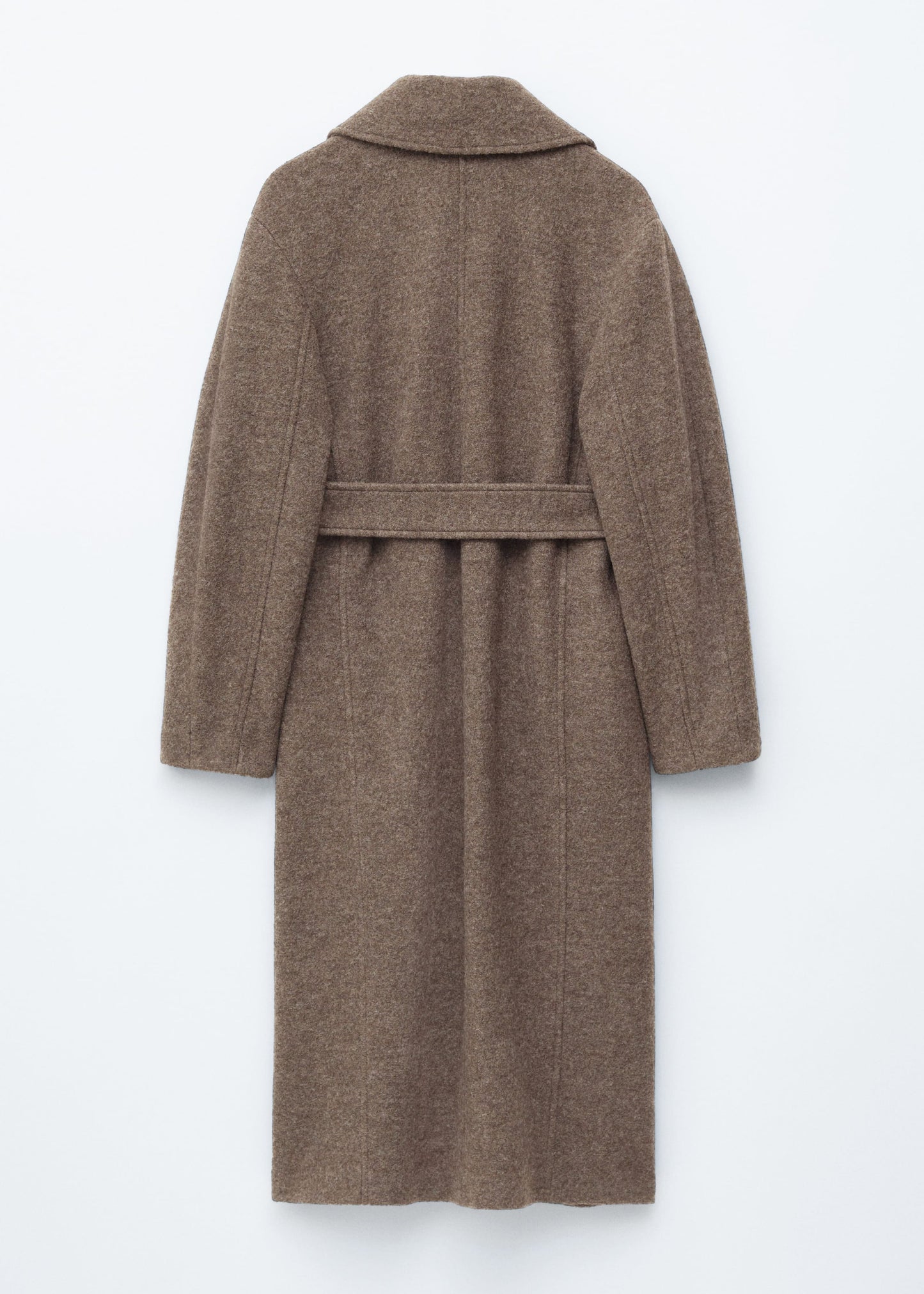 Voluminous Belted Wool Coat