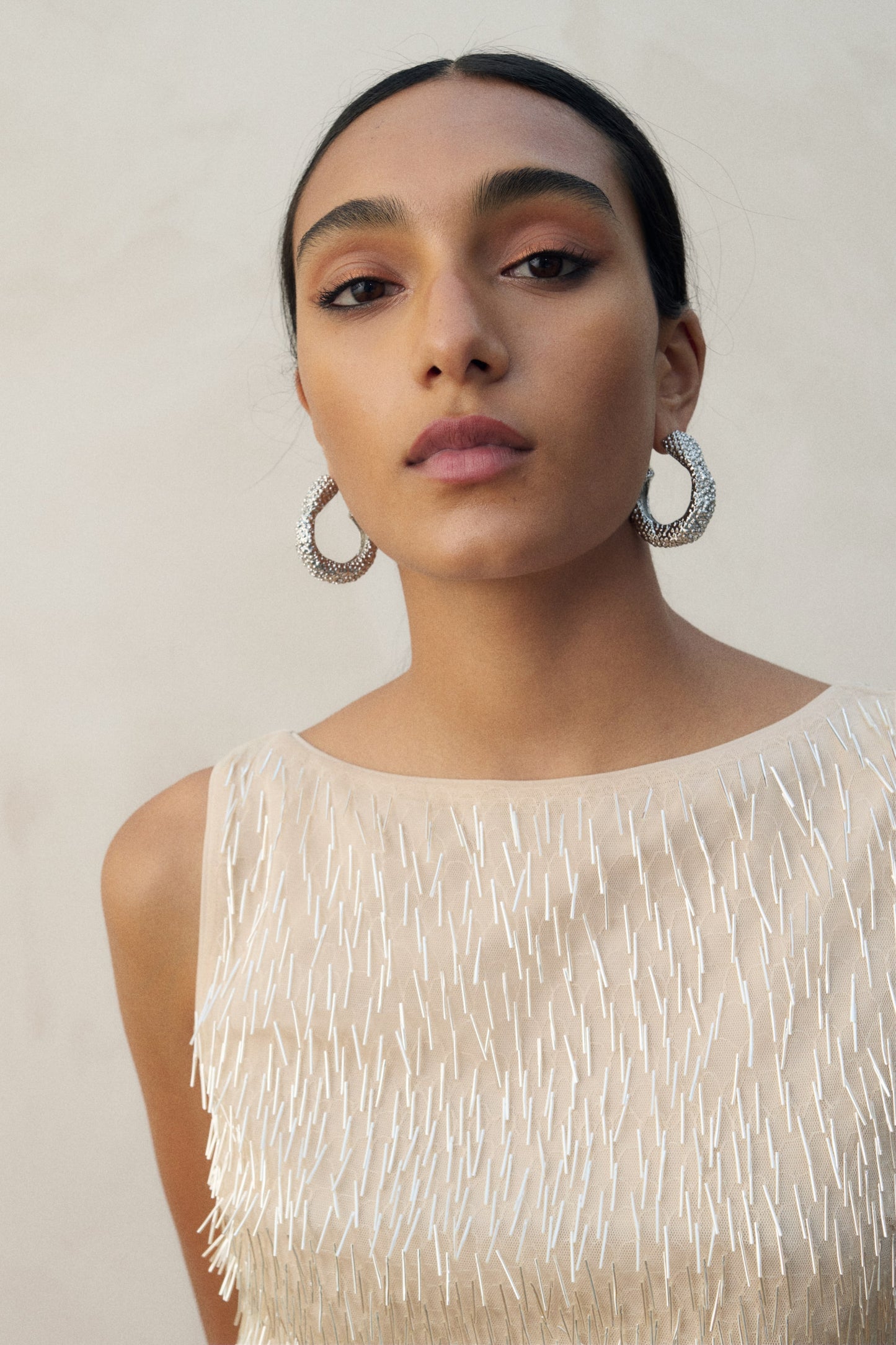 Embellished cropped top