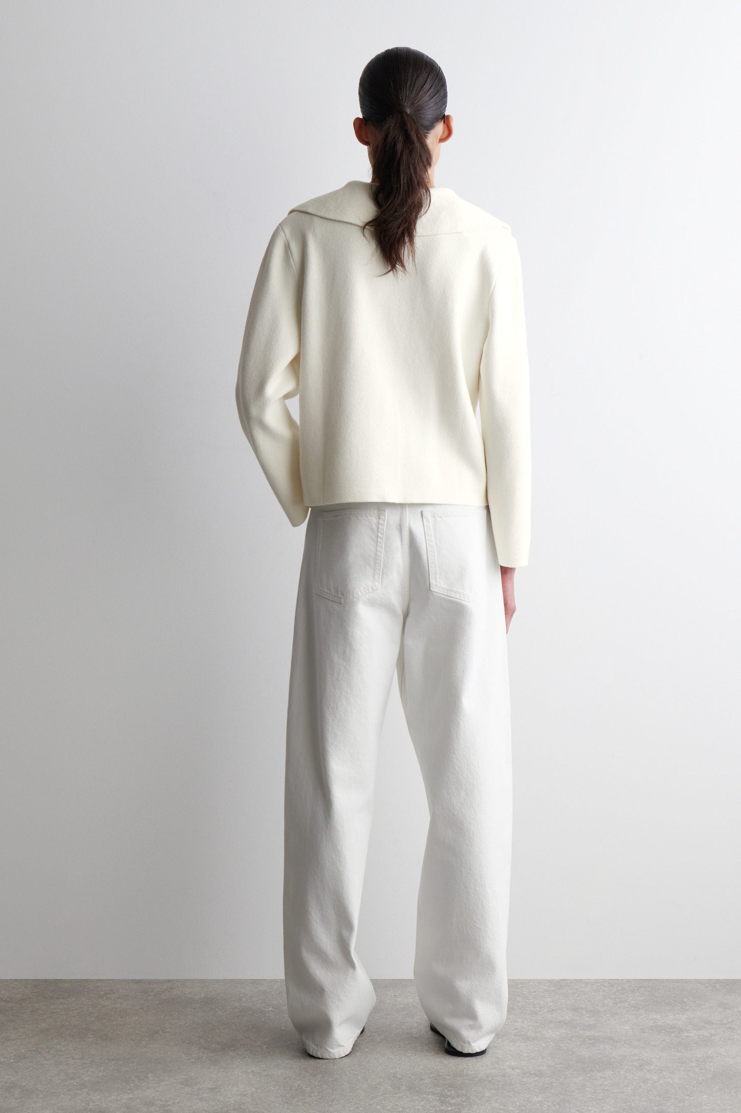 Collared Knitted Jacket