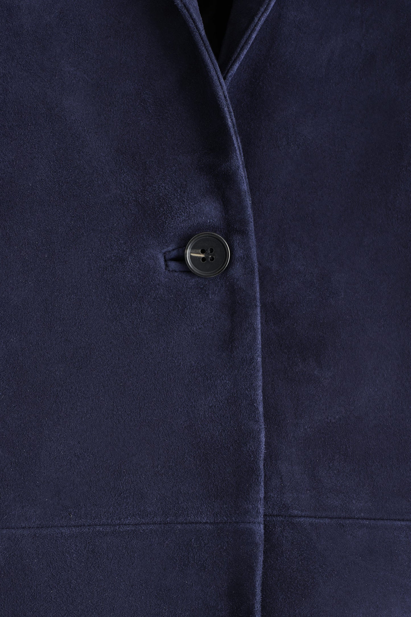 Suede Single-Breasted Blazer
