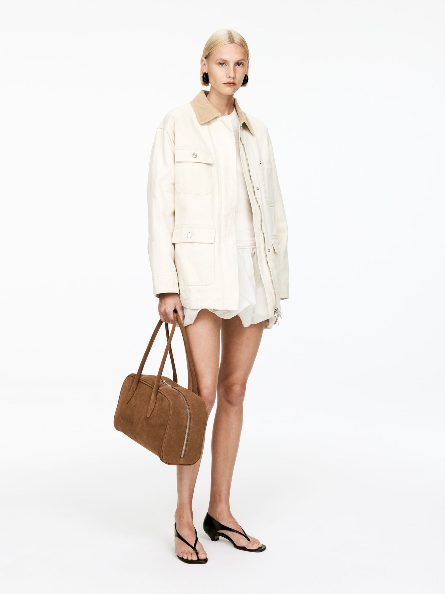 Suede Bowling Bag
