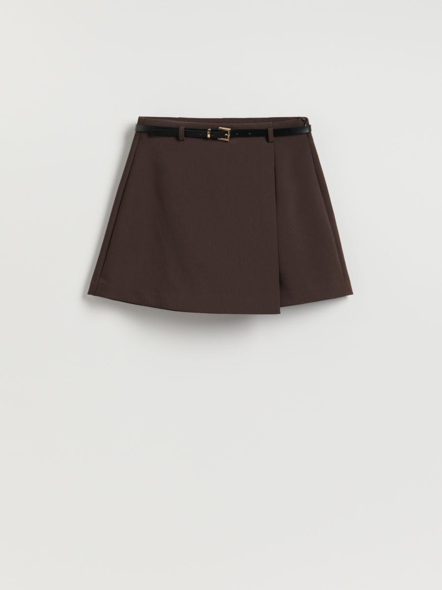 Skort with belt