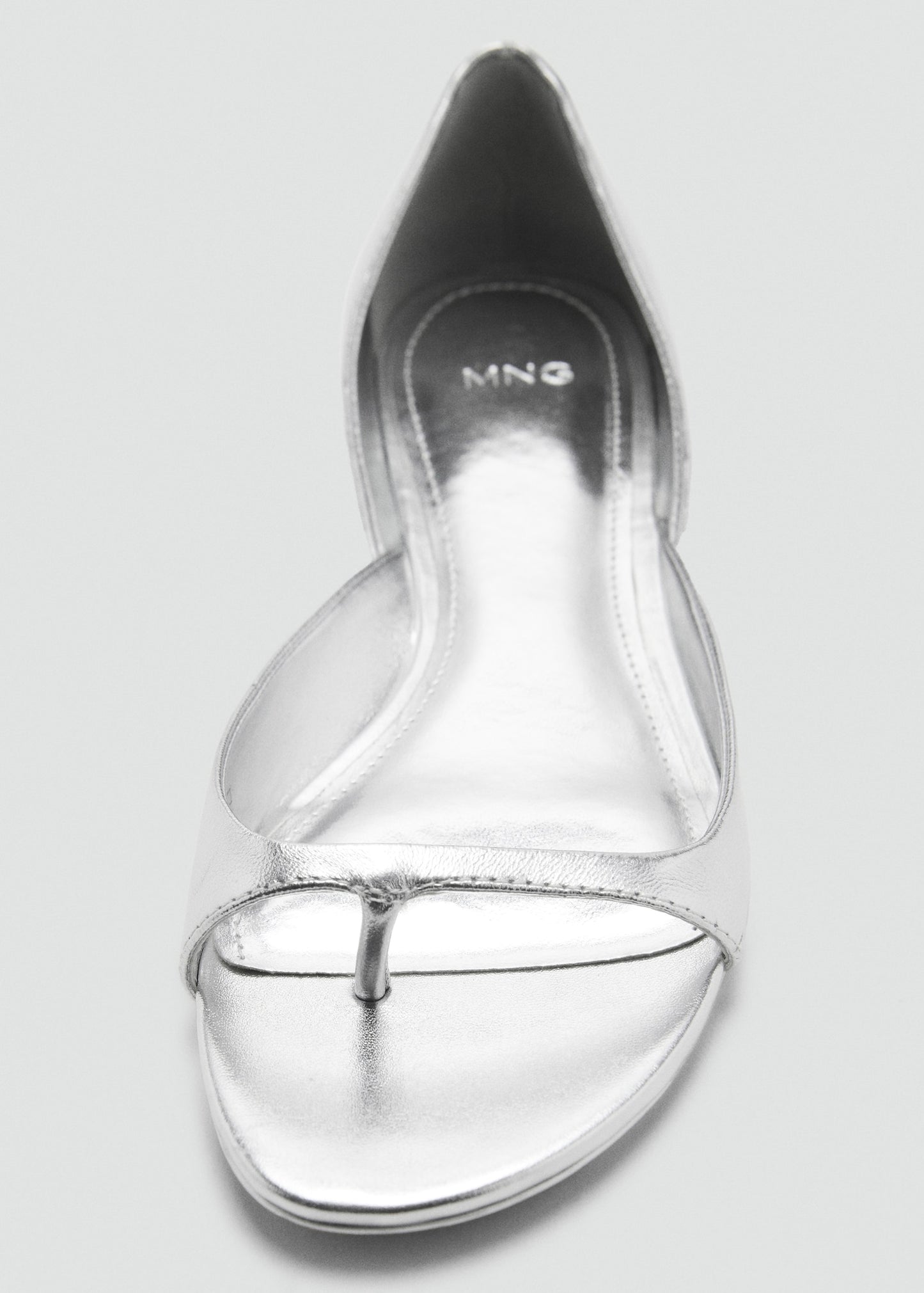 Metallic leather sandals