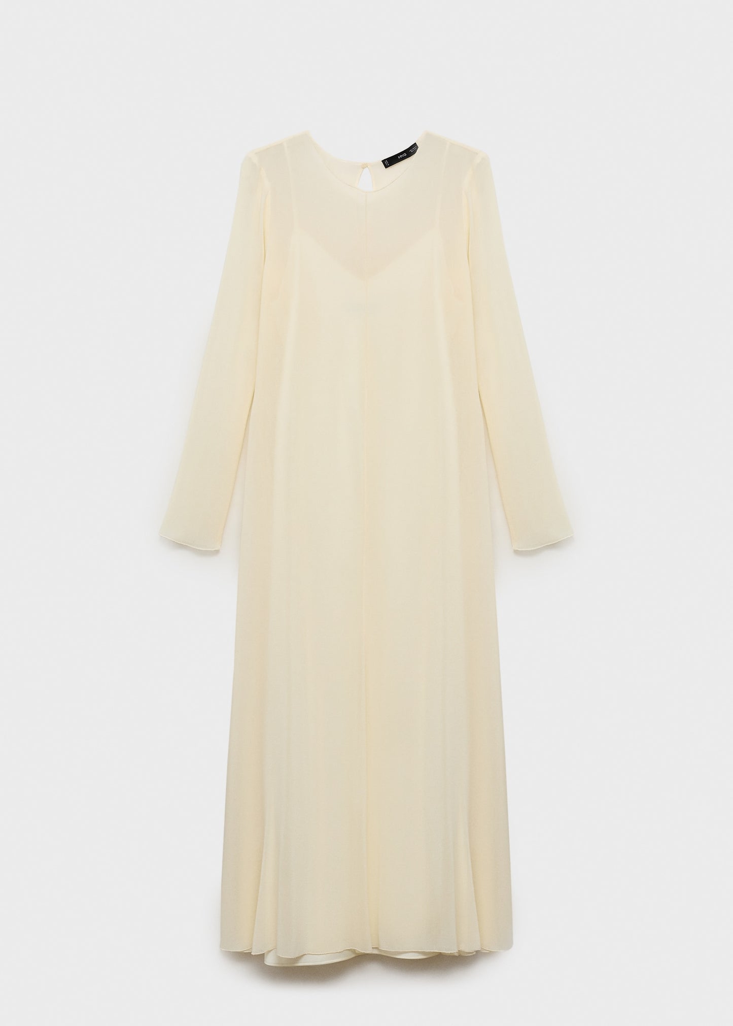Semi-transparent combination dress