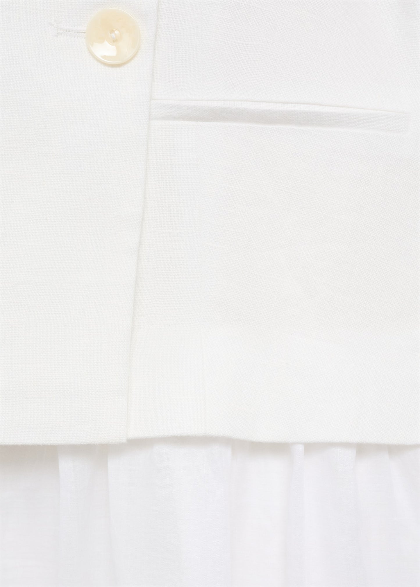 Combined woven dress with belt