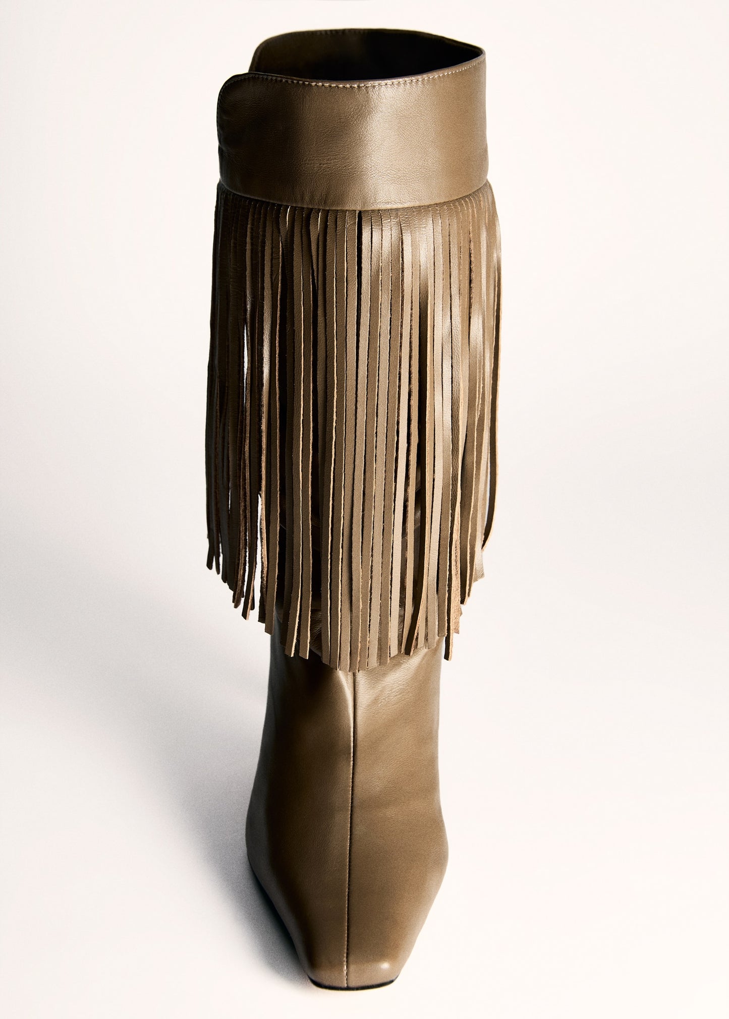 Fringed ankle boots