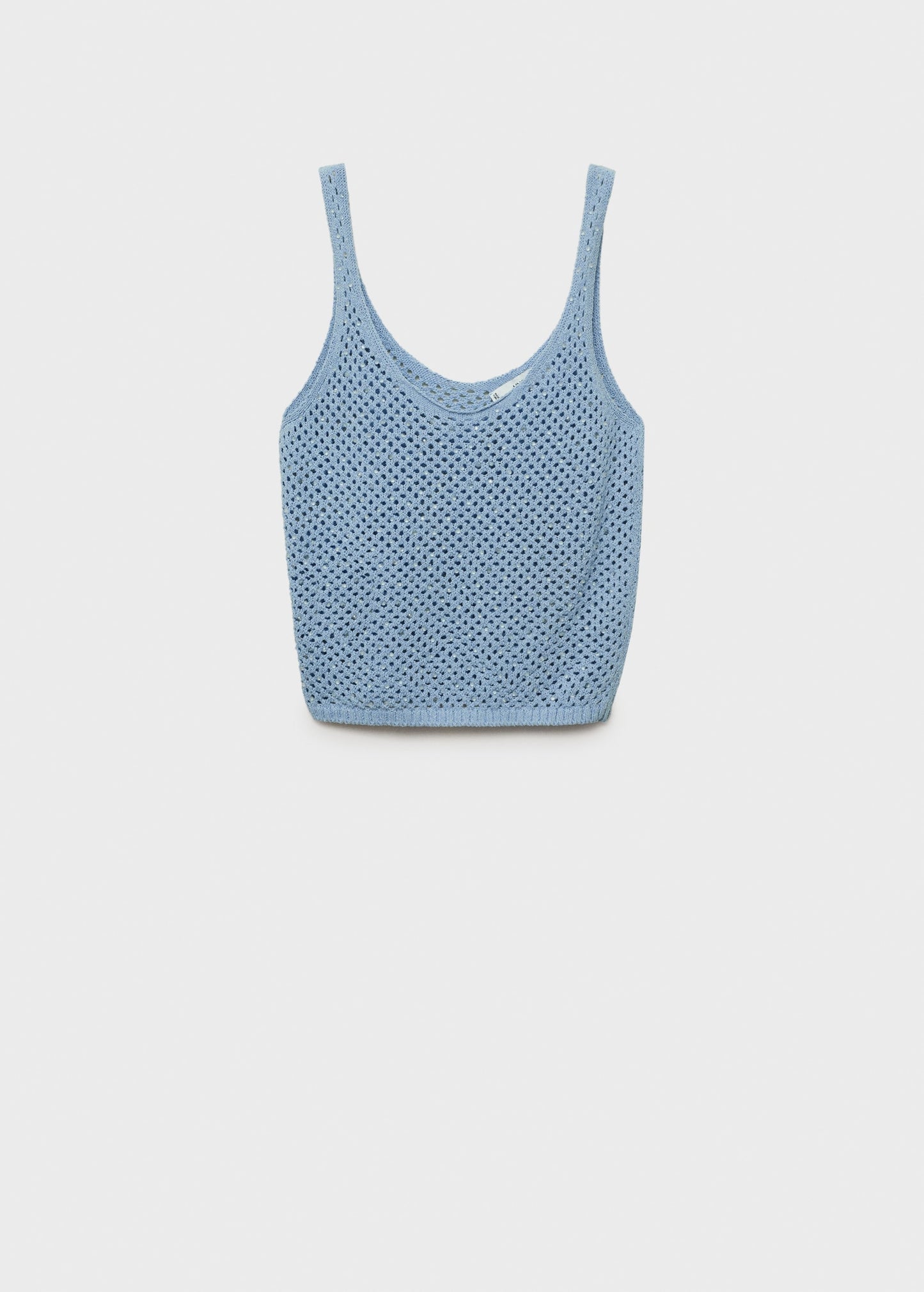 Knitted top with rhinestone detail