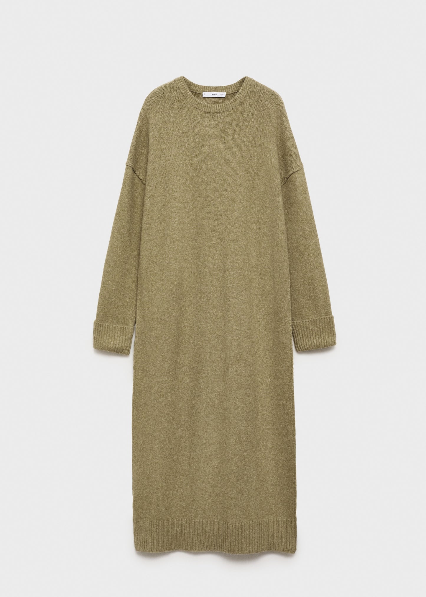 Knitted dress with ribbed finishes
