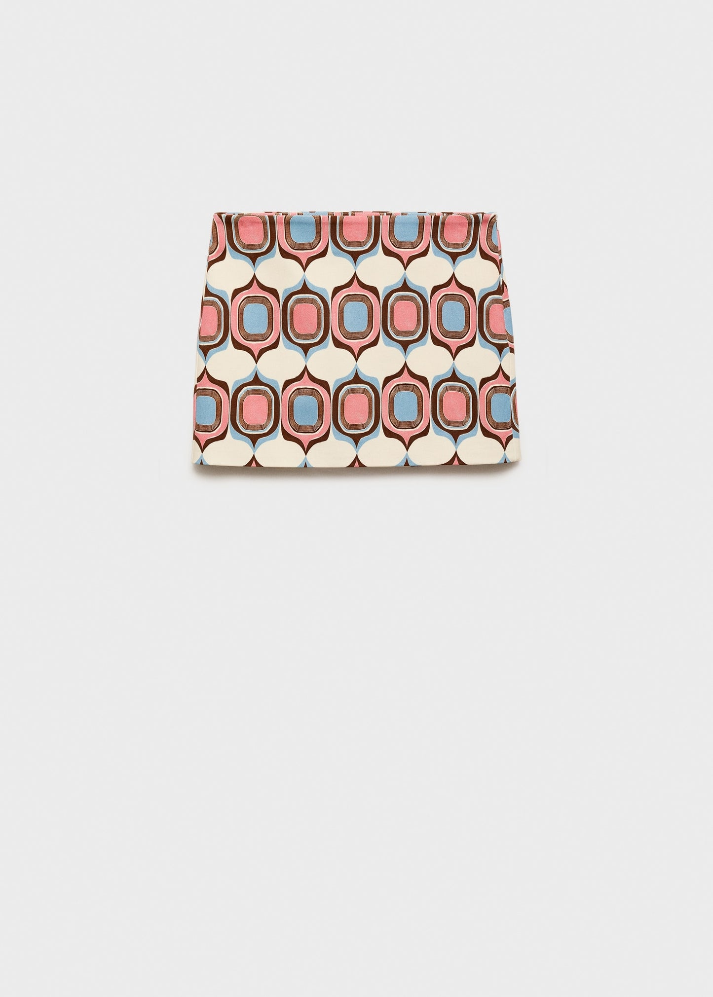 Printed short skirt