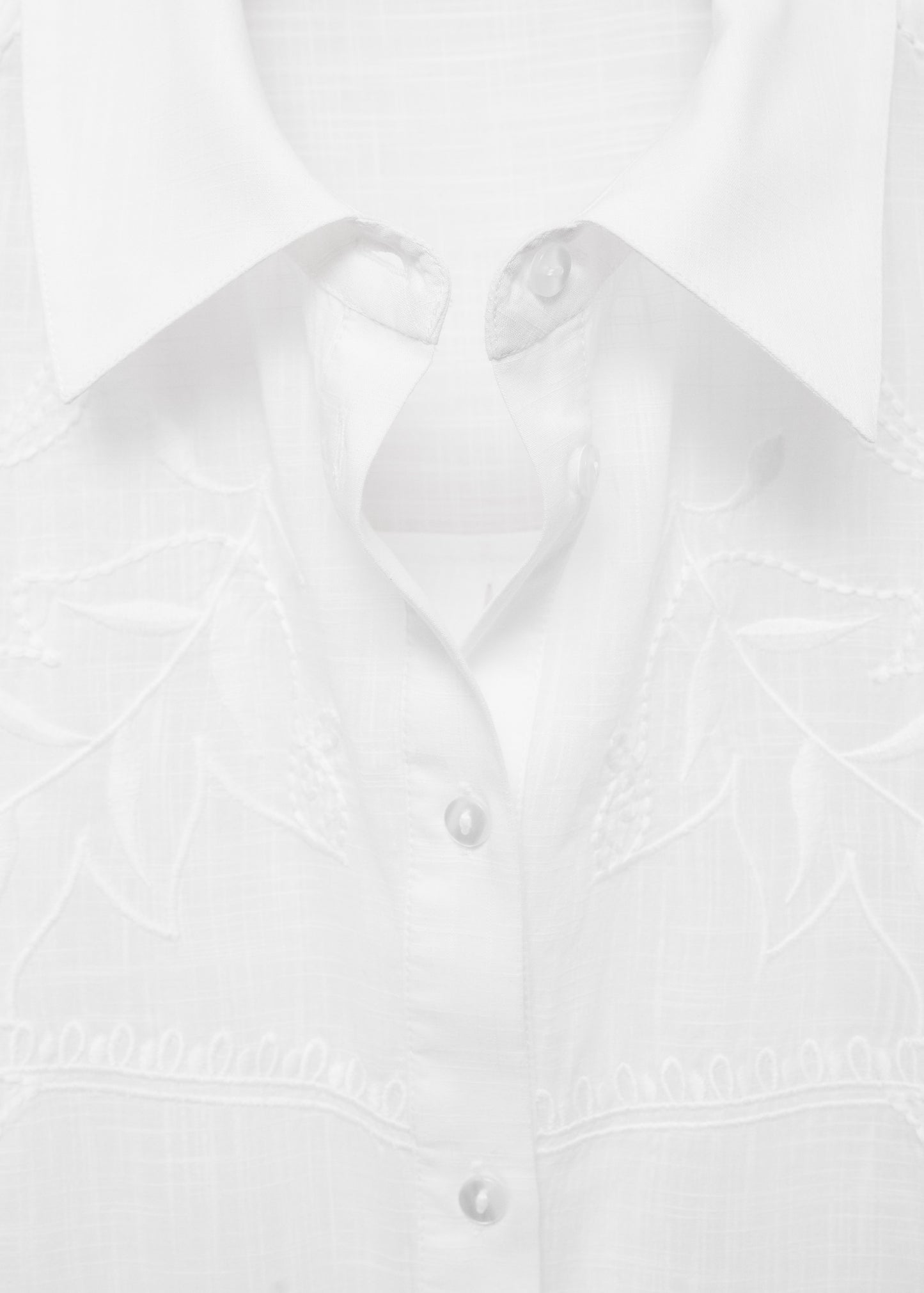 Oversized embroidered shirt