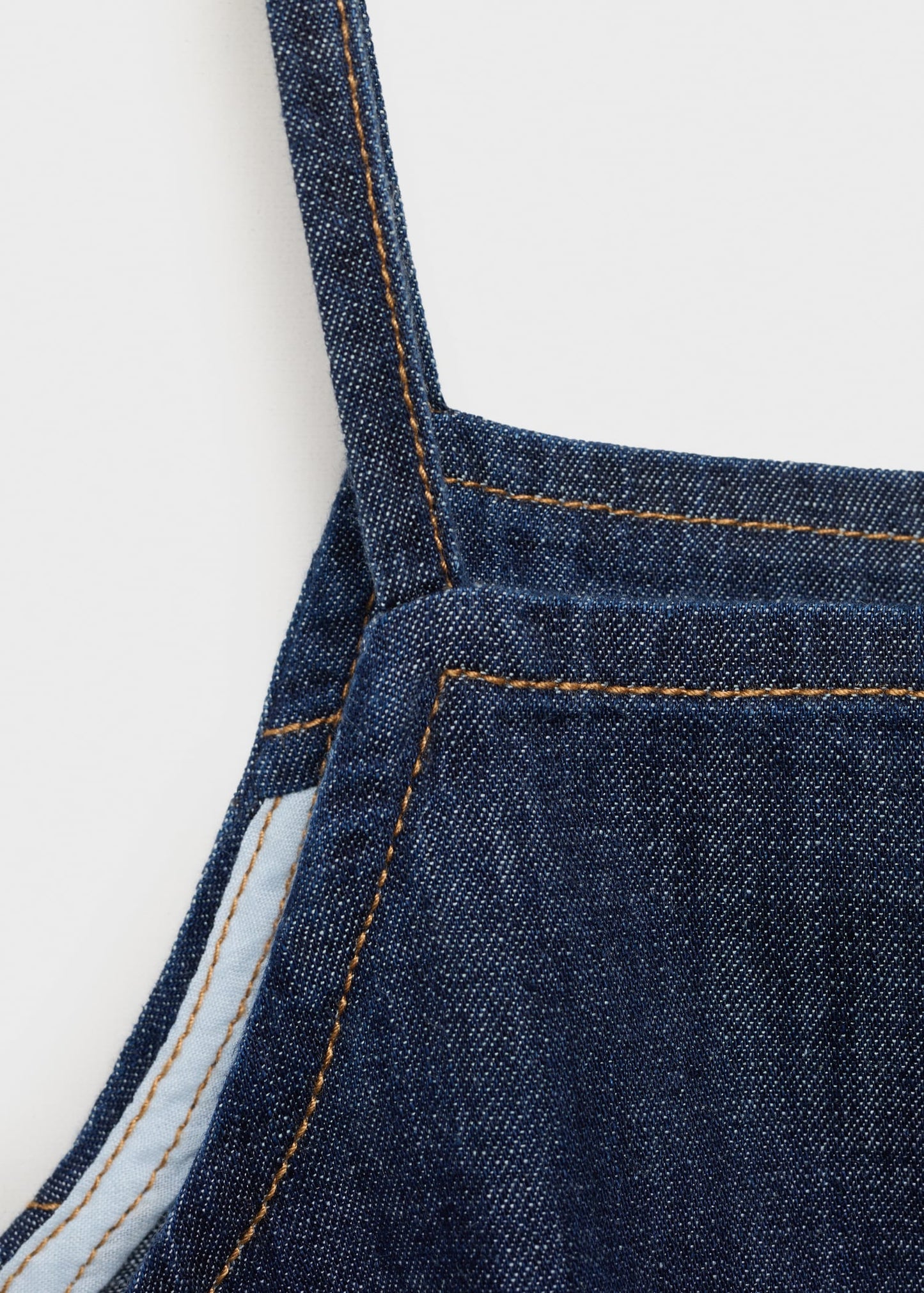 Buttoned denim top