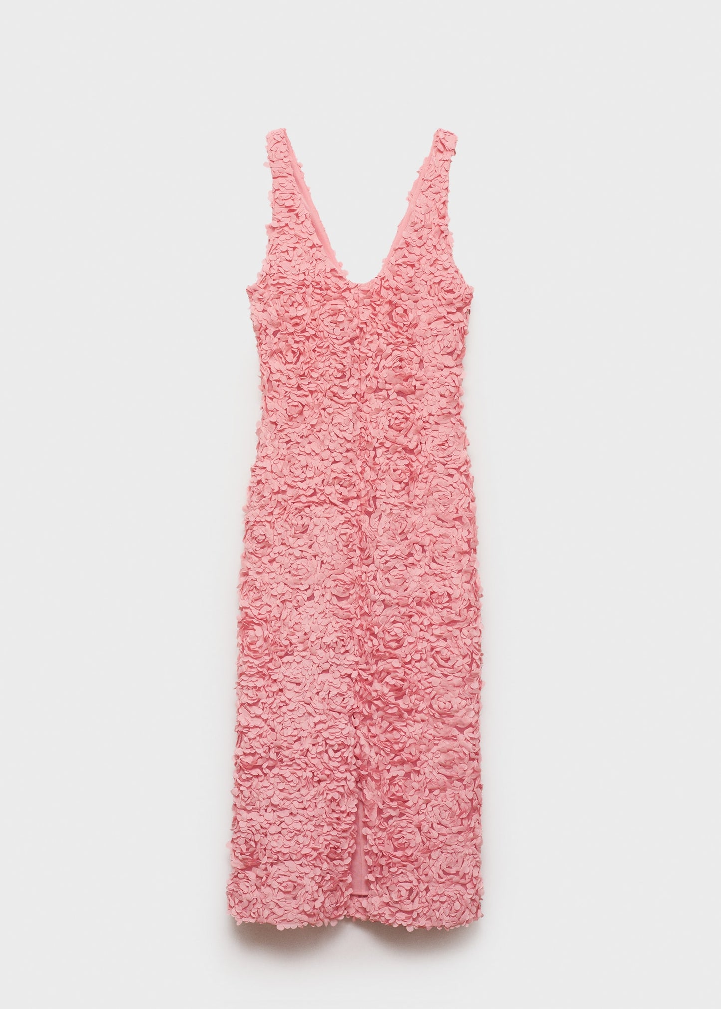 Flower embroidered tulle dress