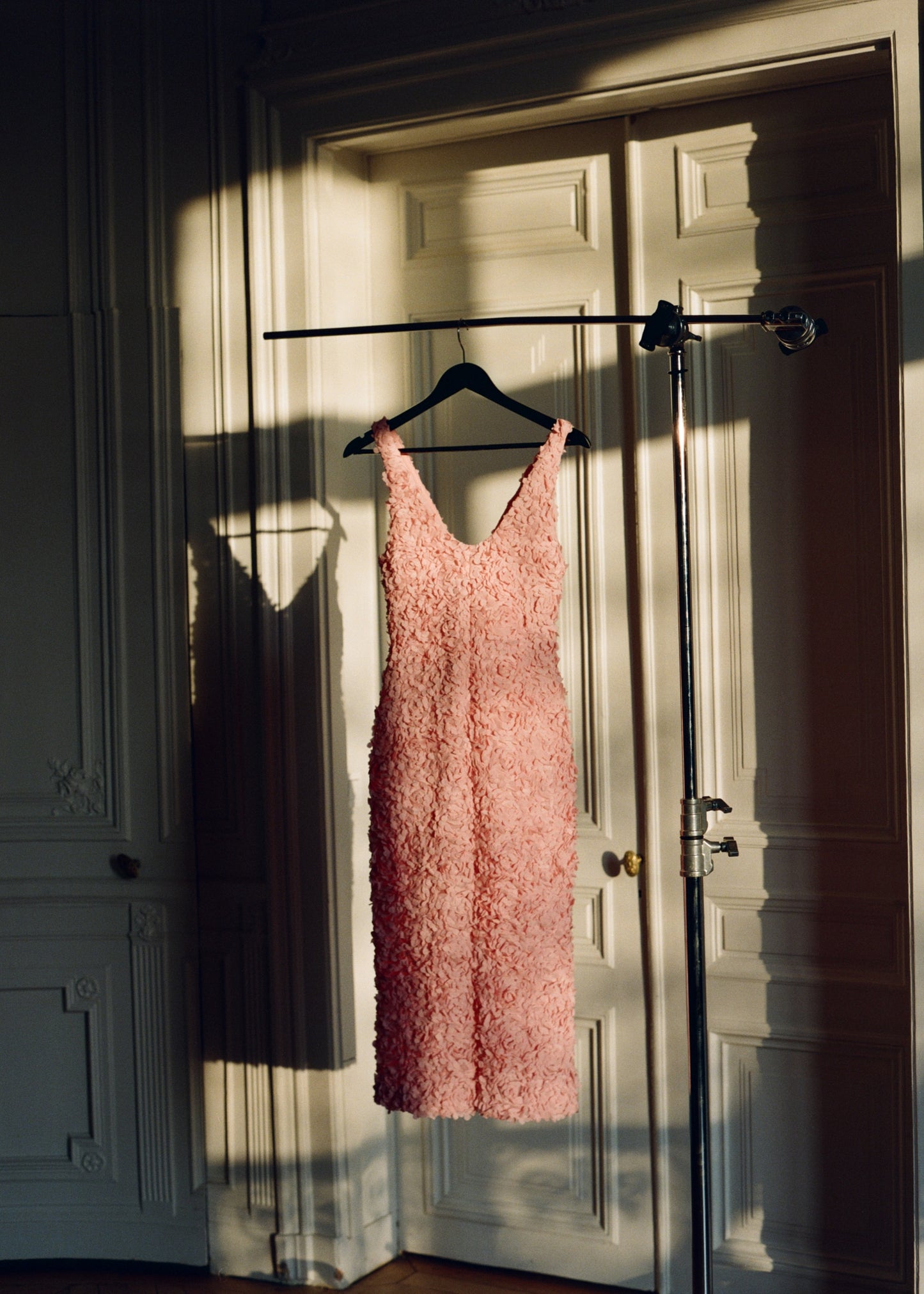 Flower embroidered tulle dress