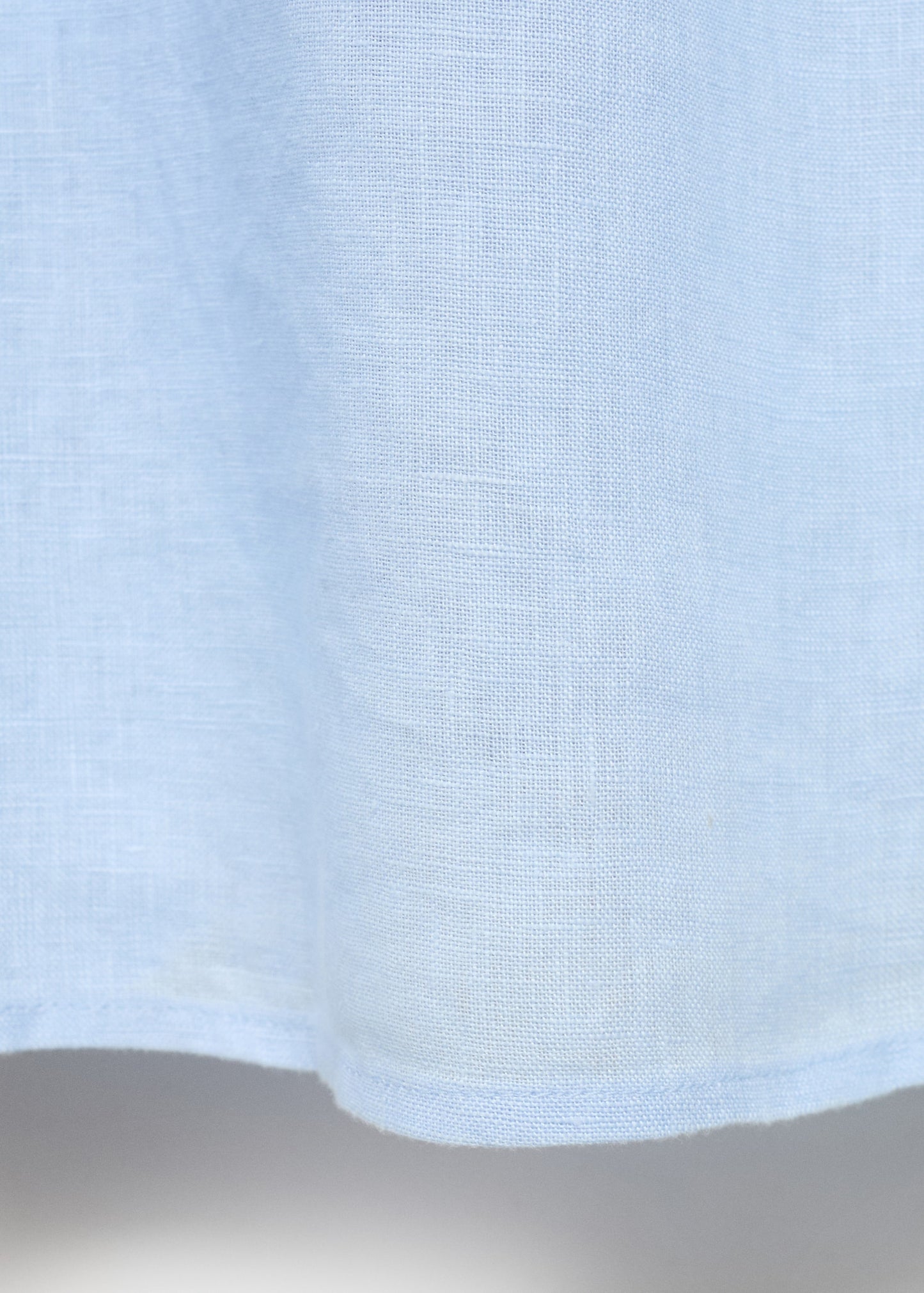 Pleated detail linen skirt