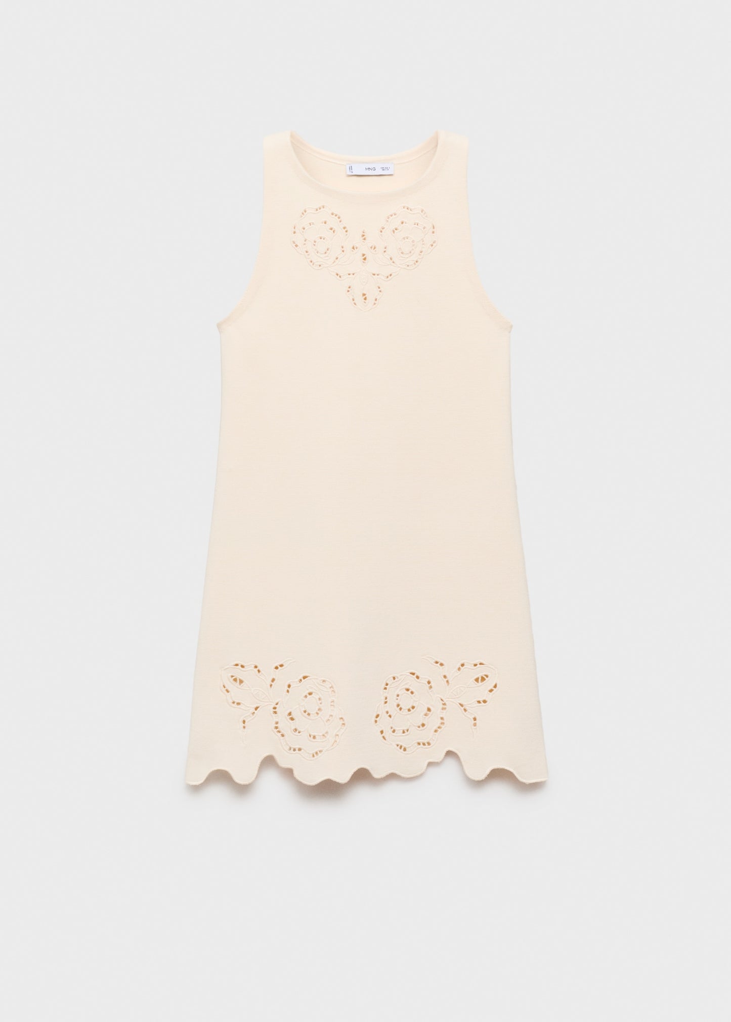 Knitted dress openwork details