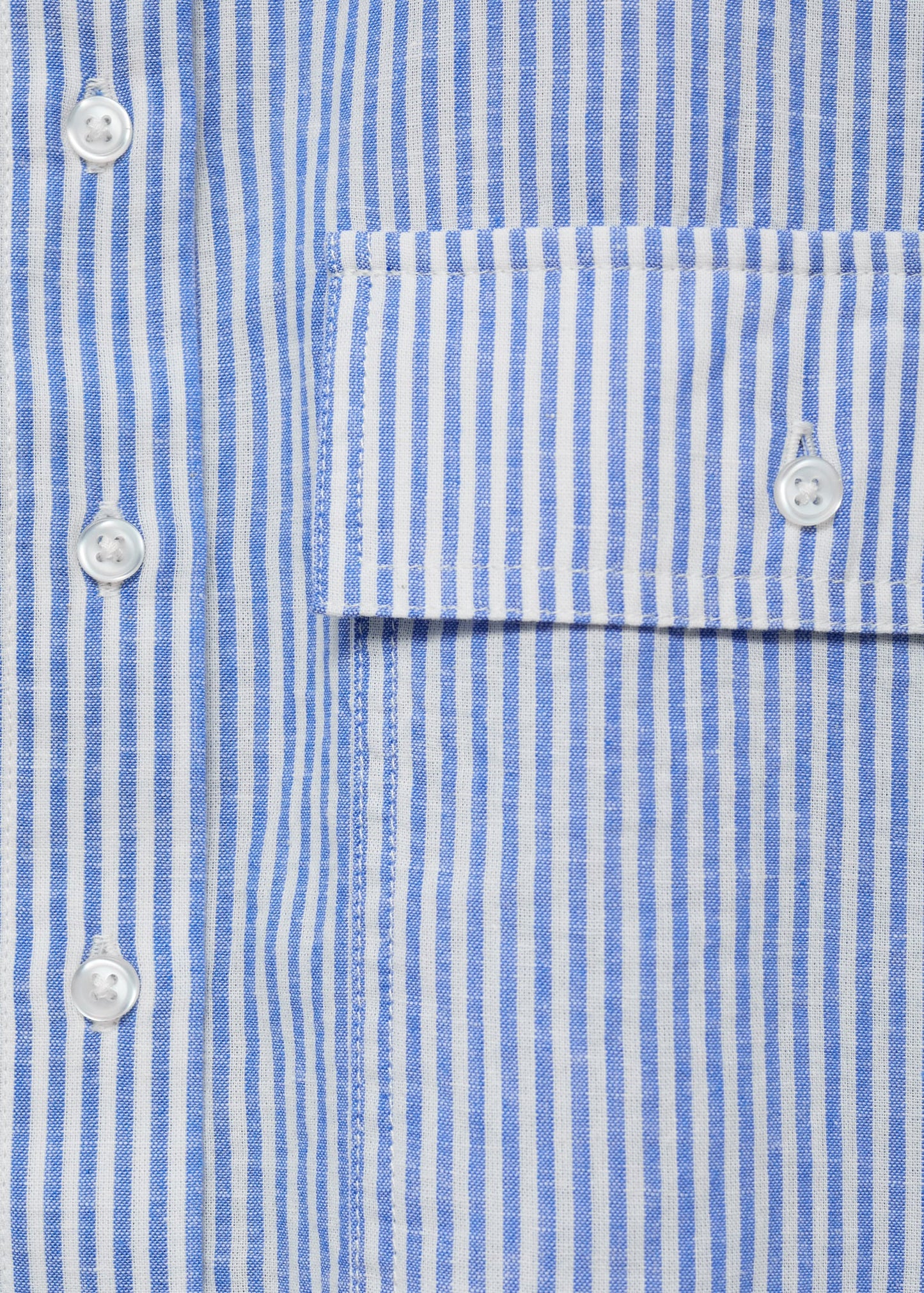 Striped crop shirt with pockets