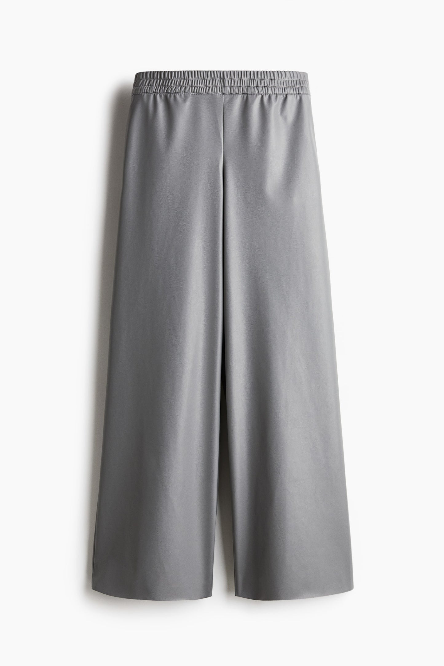 Wide coated joggers