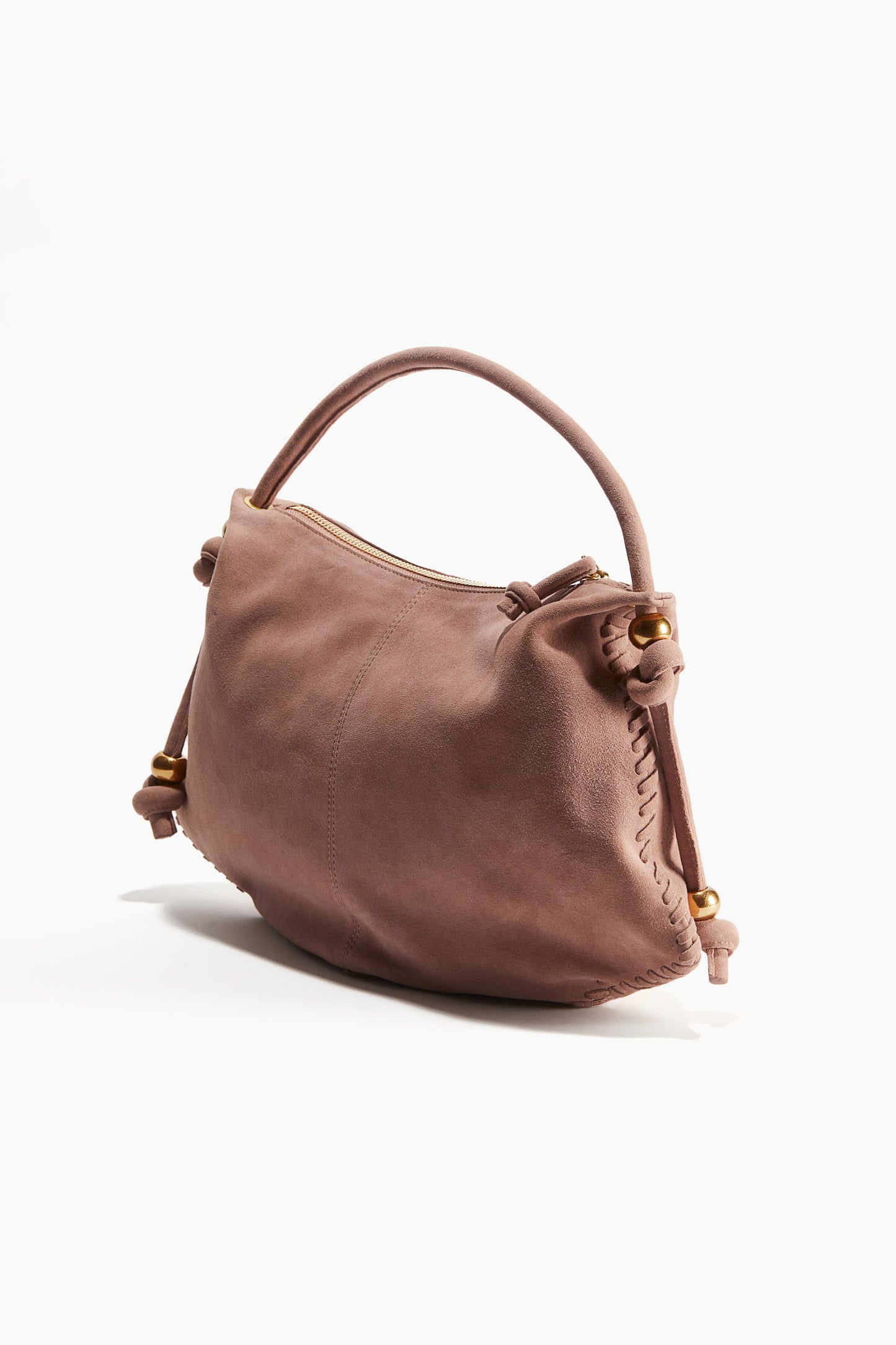 Suede shoulder bag
