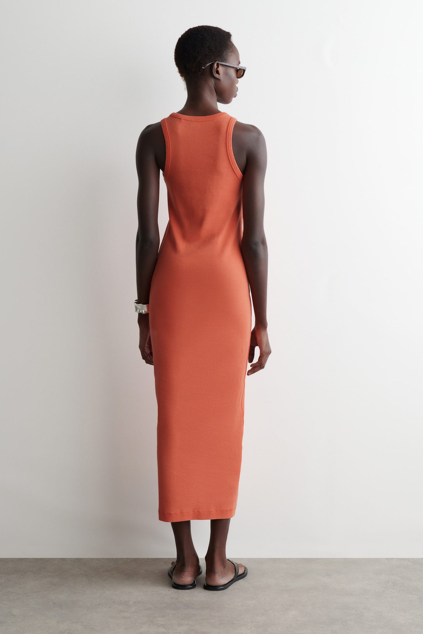 Ribbed tube dress