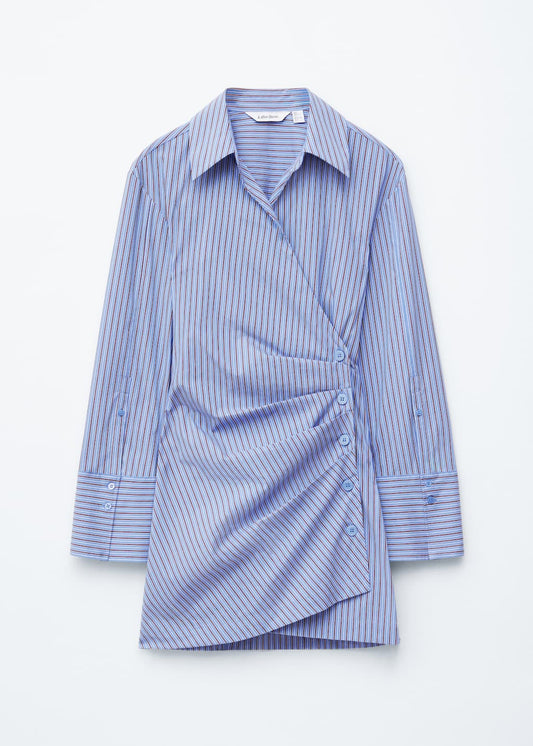 Wrap Shirt Mini Dress