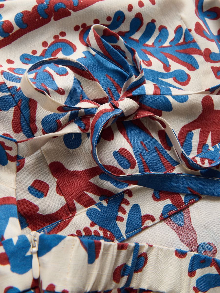 Patterned lyocell dress