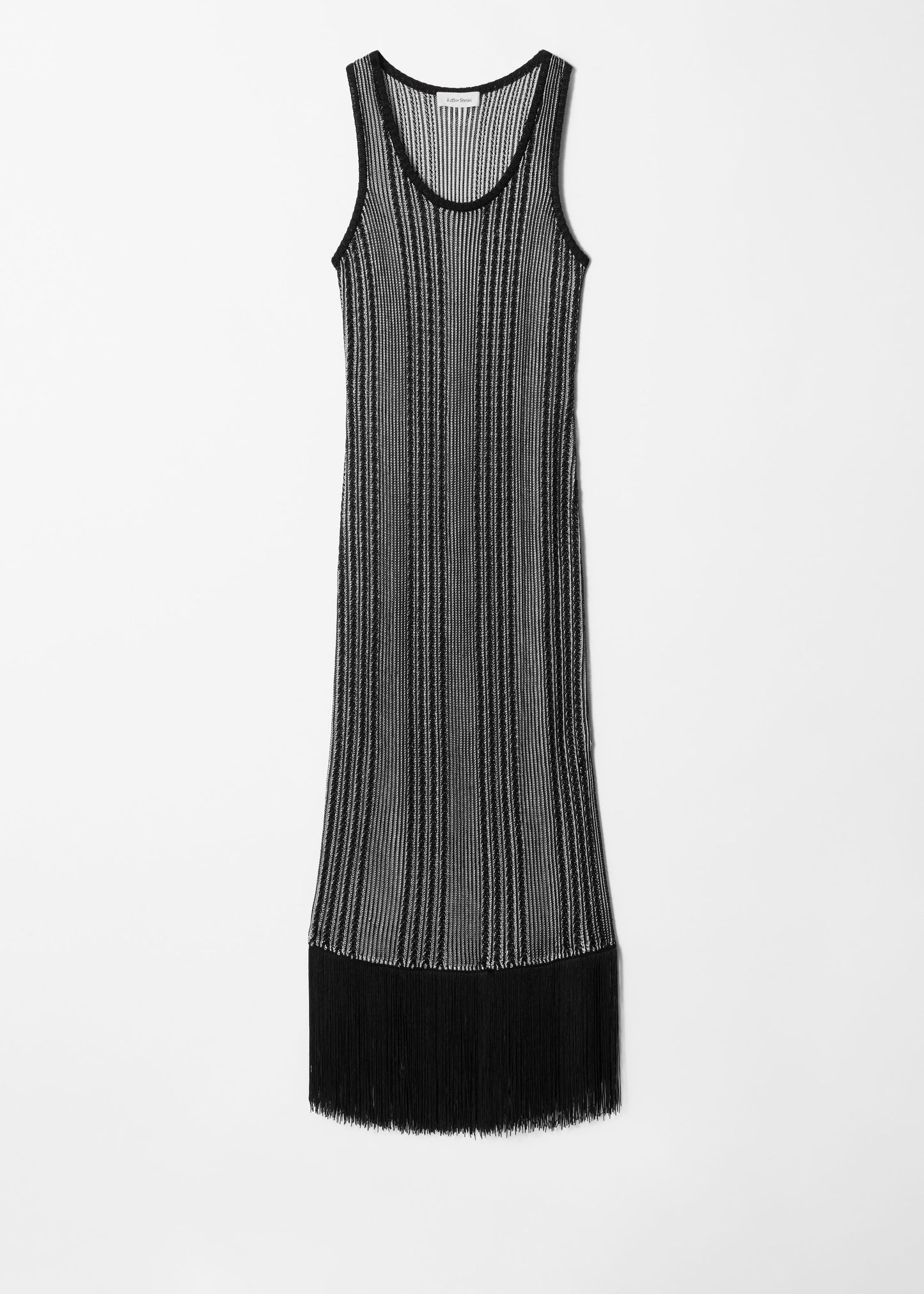 Knitted Fringe Midi Dress