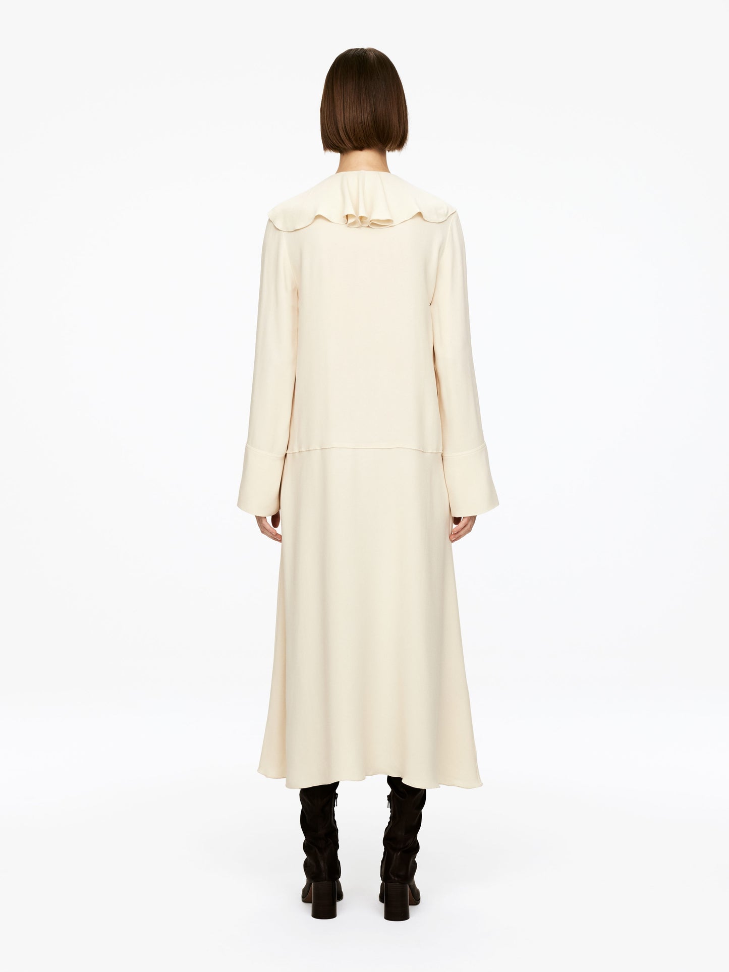 Frill-Neck Dress