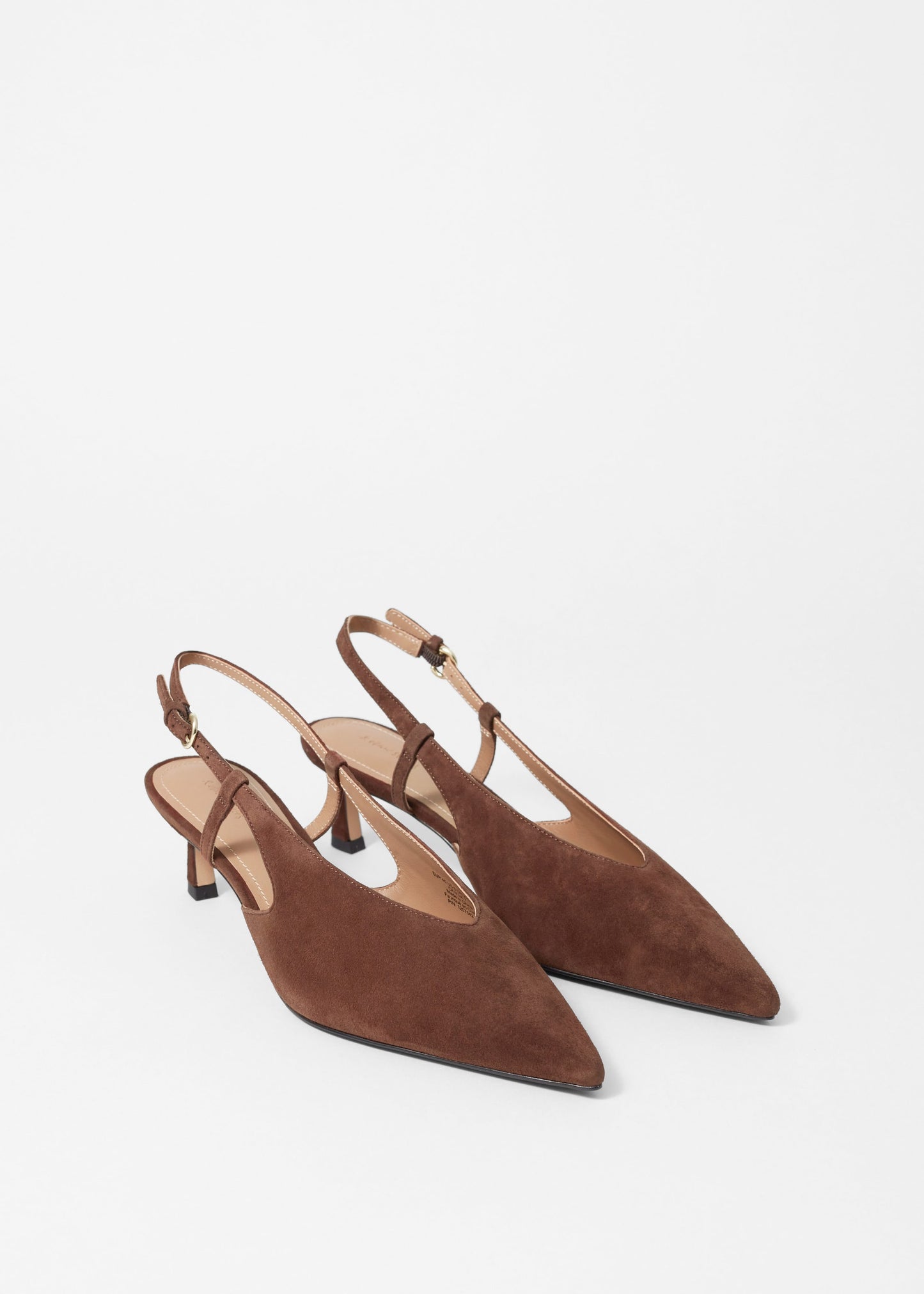 Classic Leather Slingback Pumps