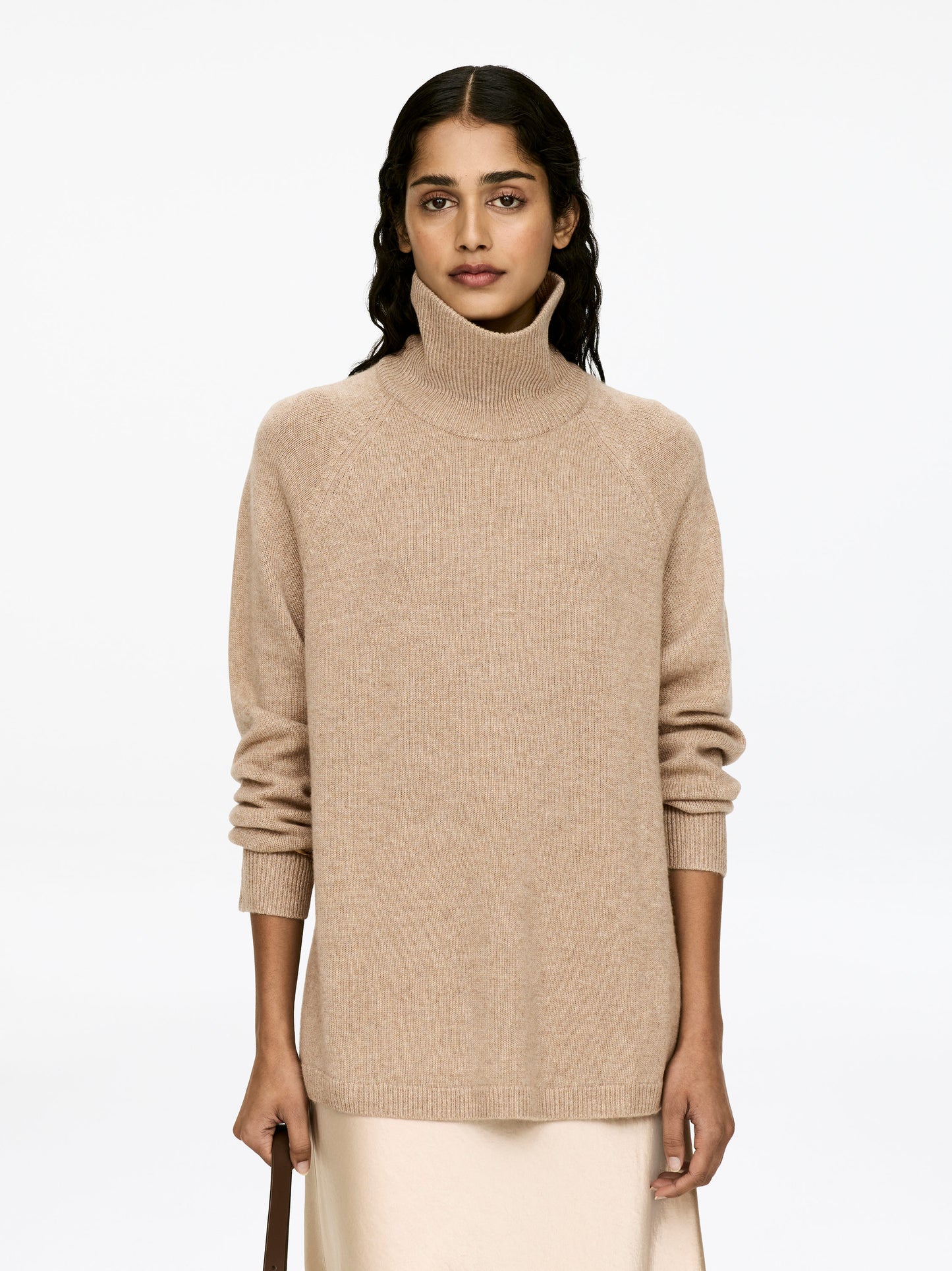 Roll-Neck Cashmere-Wool Jumper