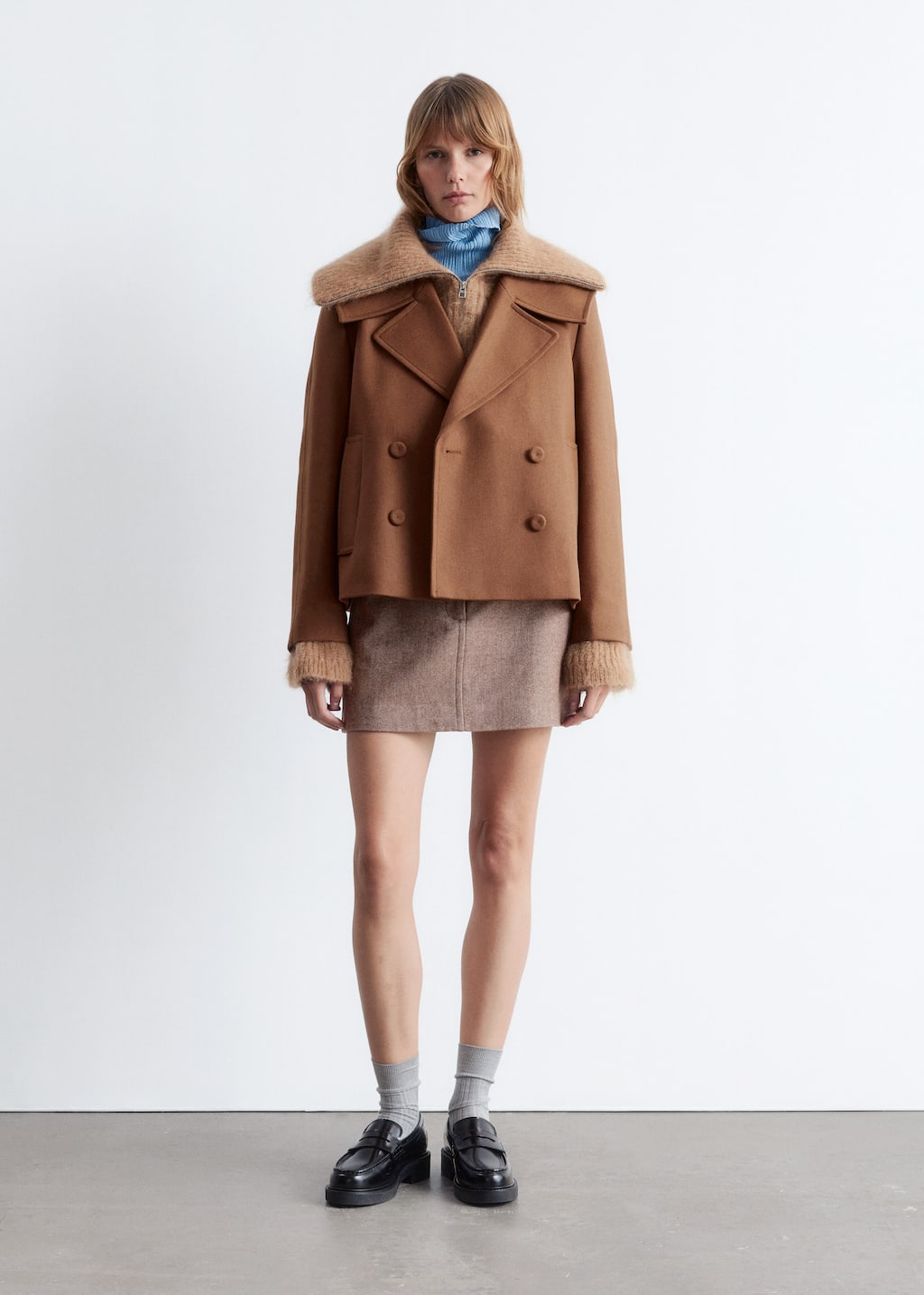 Double-Breasted Wool Jacket