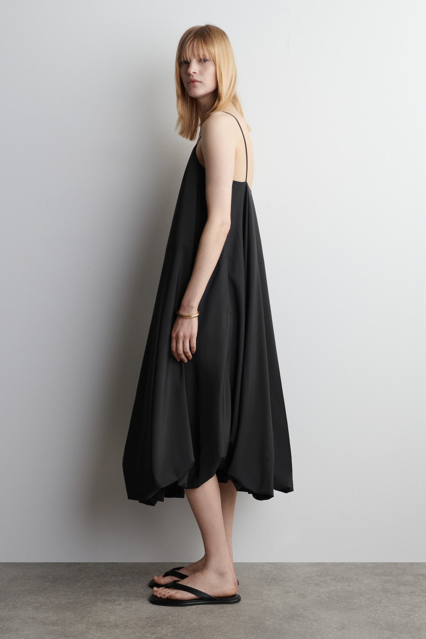 Bubble-Hem Mini Dress