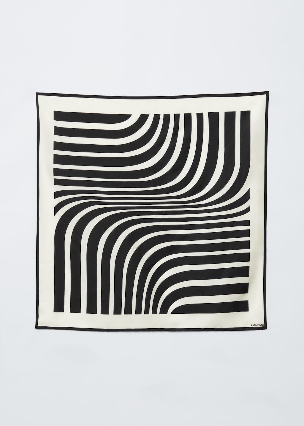 Graphic-Print Square Silk Scarf
