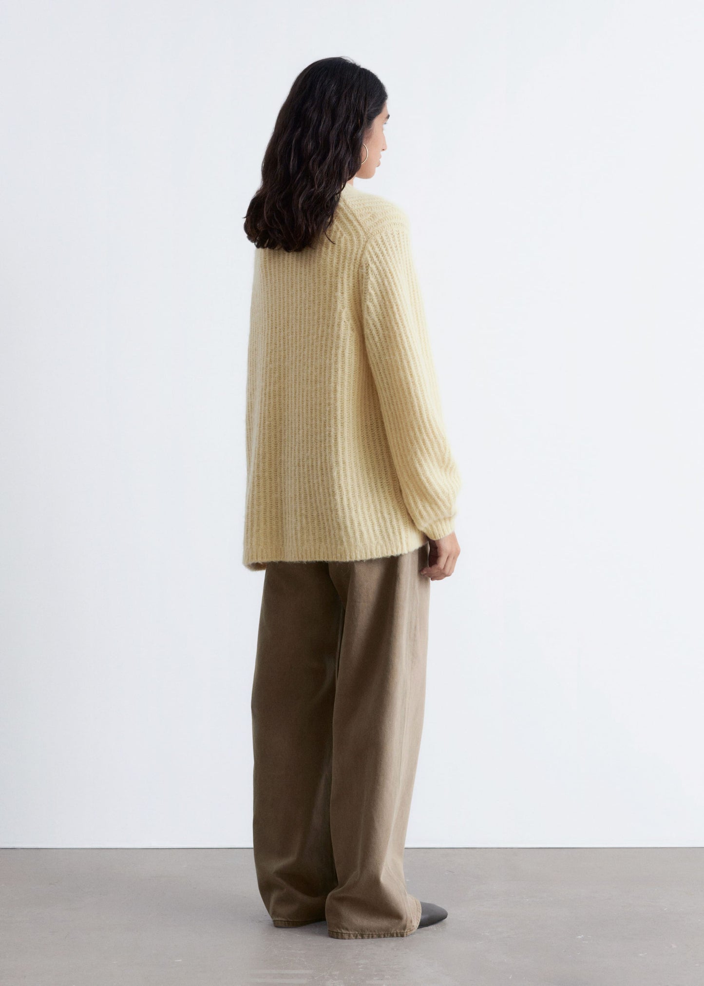 High-Slit Oversized Sweater