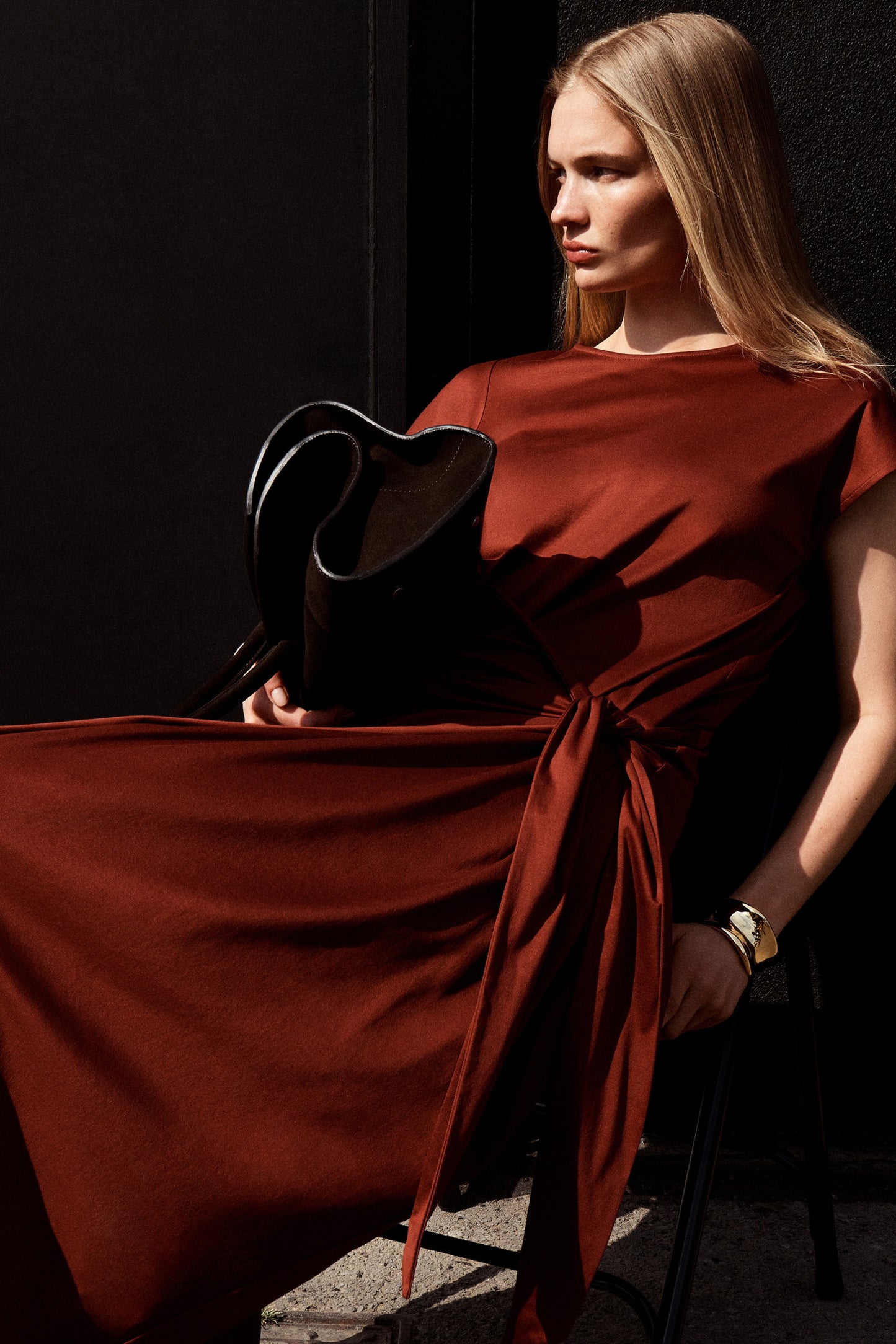 Wrap-Front T-Shirt Dress